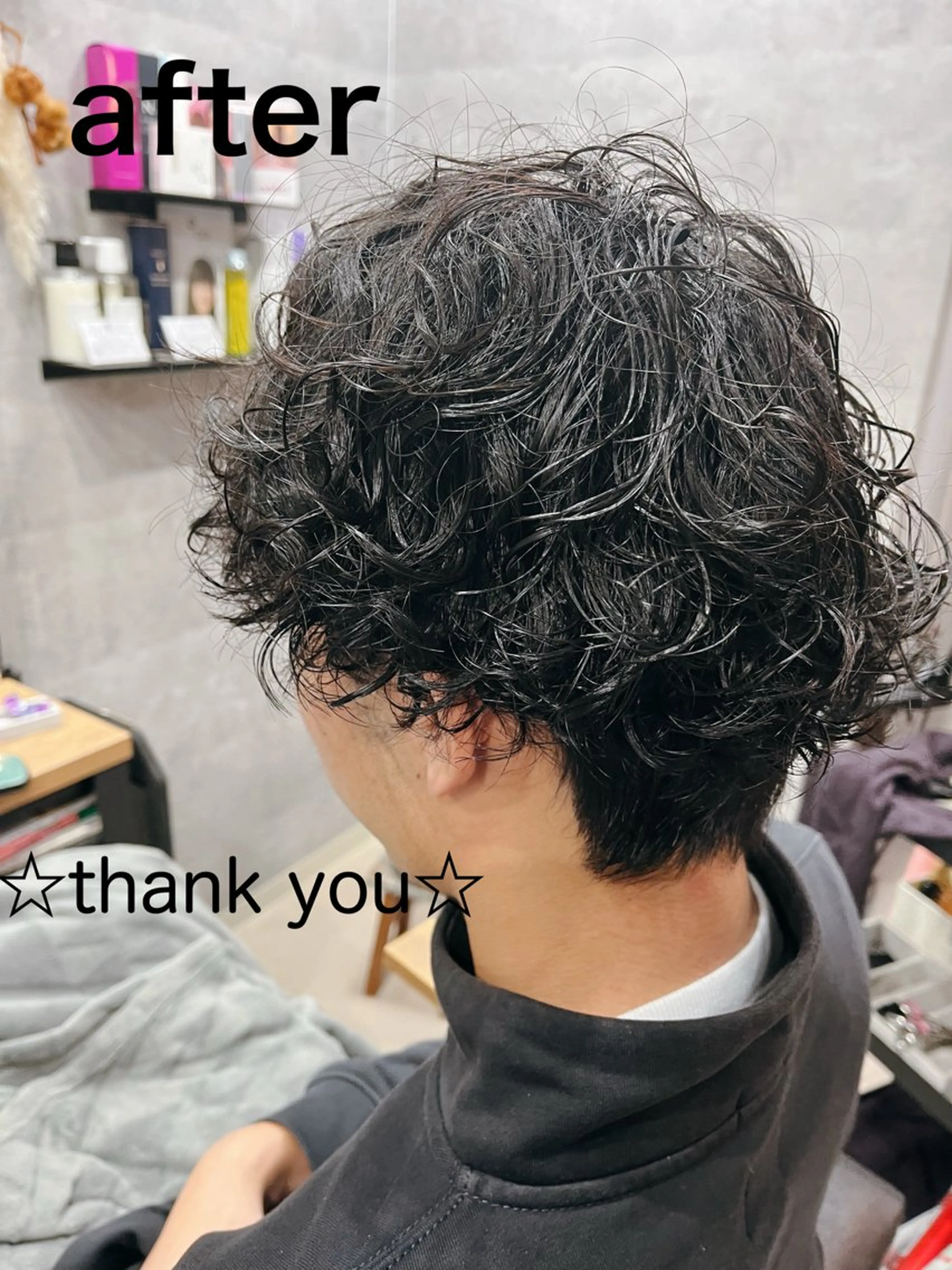 パーマ メンズ ヤマモト ヒロミのヘアスタイル