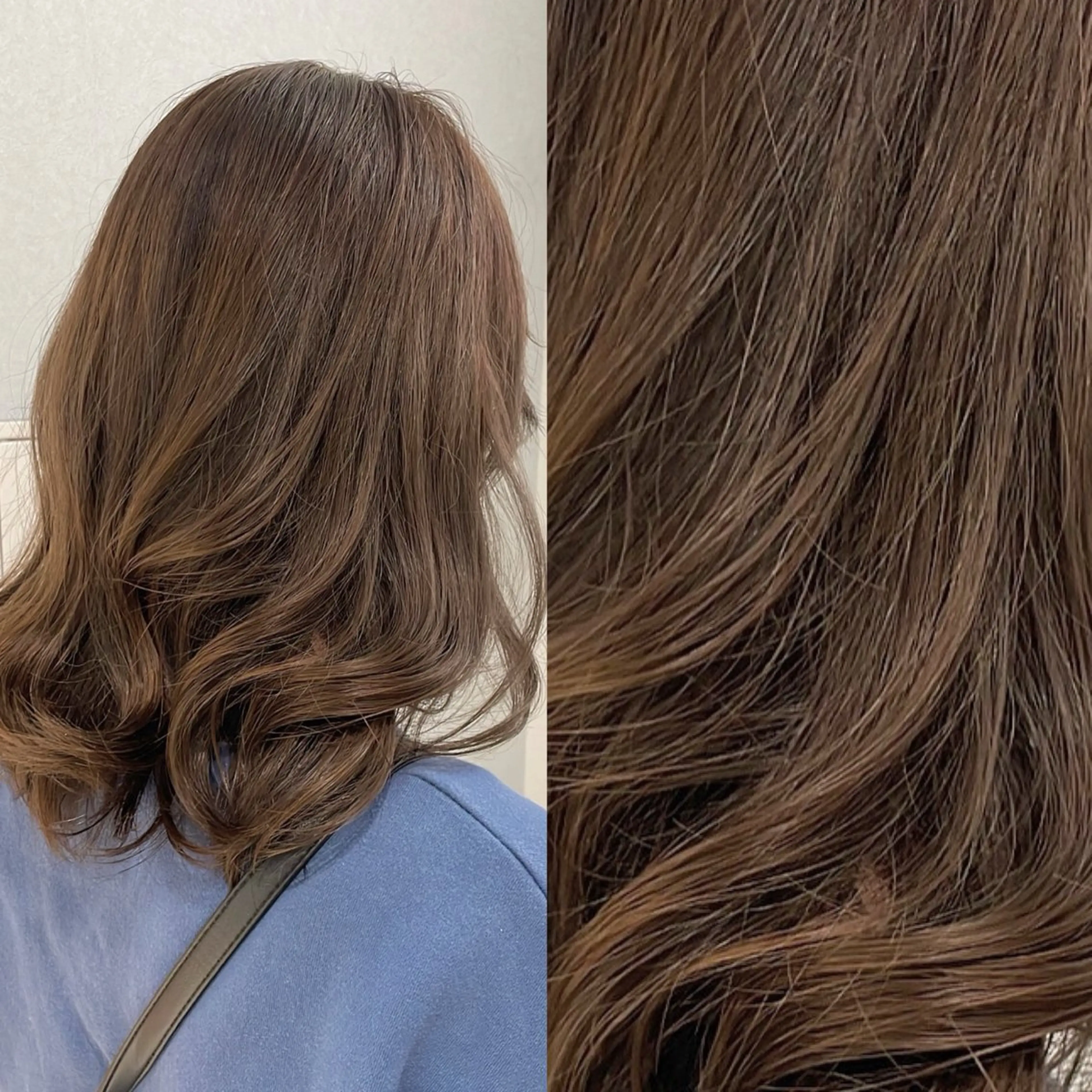 セミロング カラー ヘアカラー トリートメント カラーモデル募集三浦 愛哉のヘアスタイル