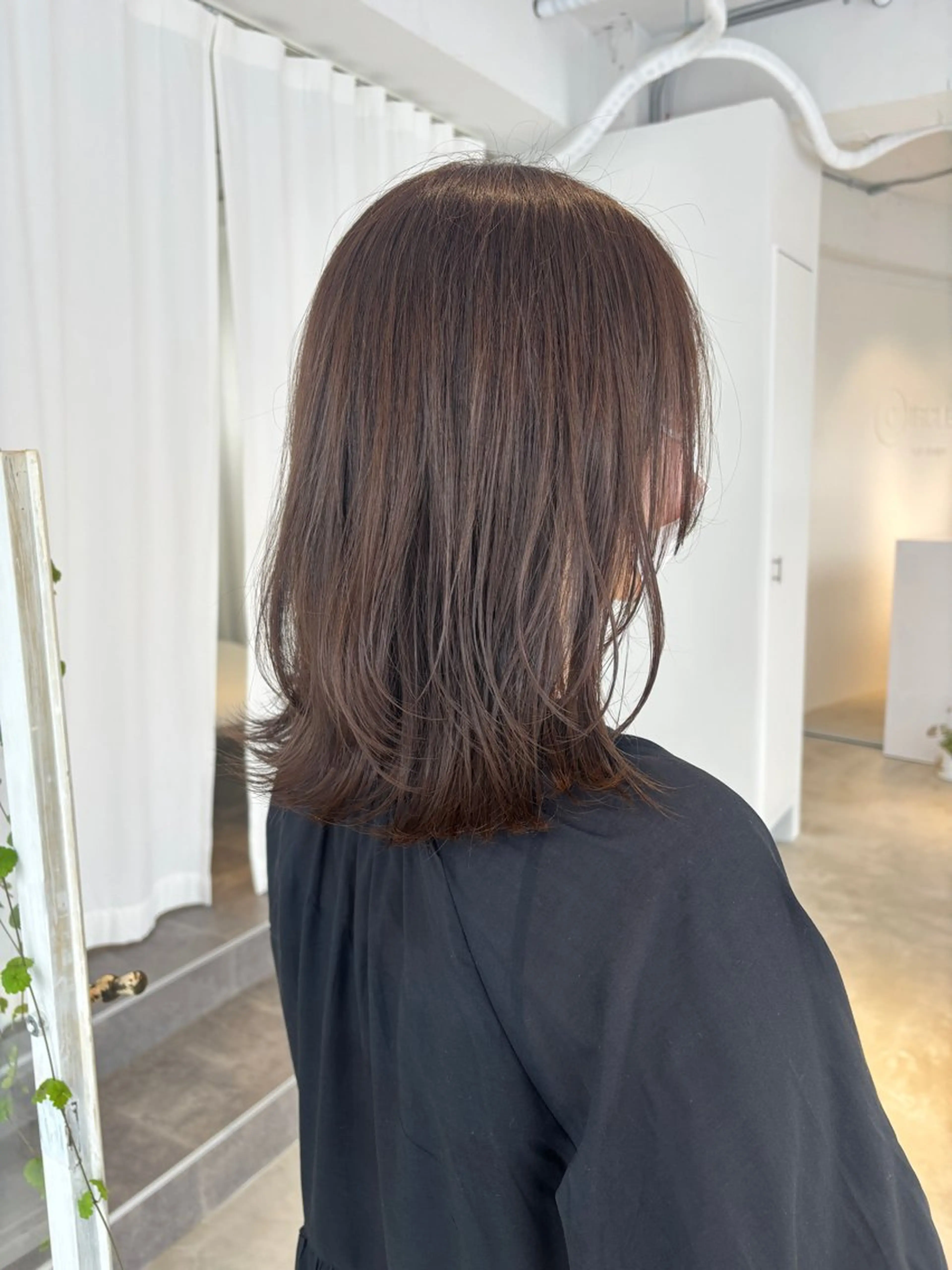 ミディアム カラー ボブレイヤー ボブ レイヤーカット カット ヘアカラー 薬院浄水通/ショート /メンズ/rukaのヘアスタイル