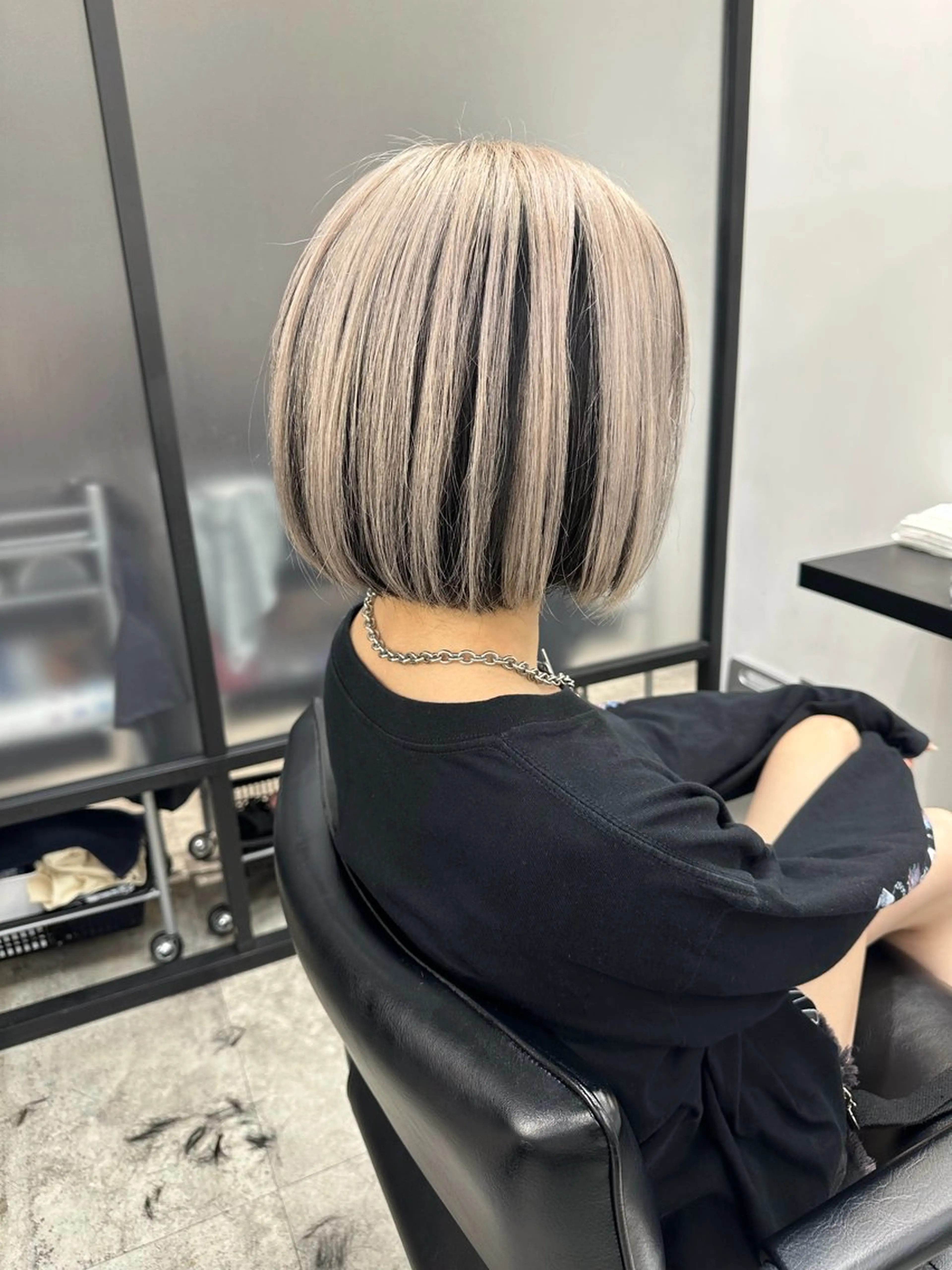 ショート 顔まわりレイヤー 顔周りカット 髪質改善 韓国風ヘア レイヤーカット ヘアカラー イチマル サトルのヘアスタイル