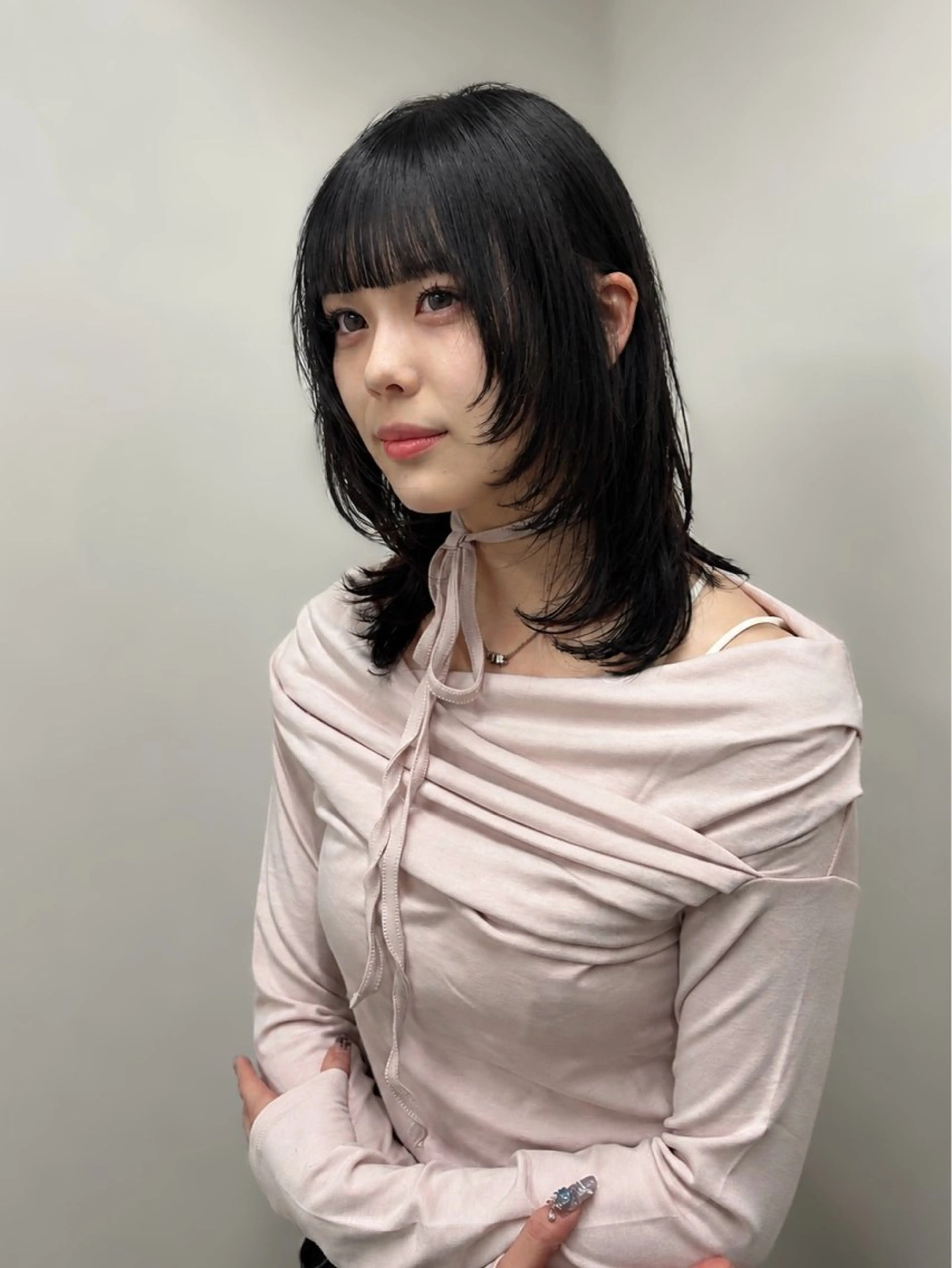ミディアム カット トリートメント レイヤーカット/ ナカジのヘアスタイル