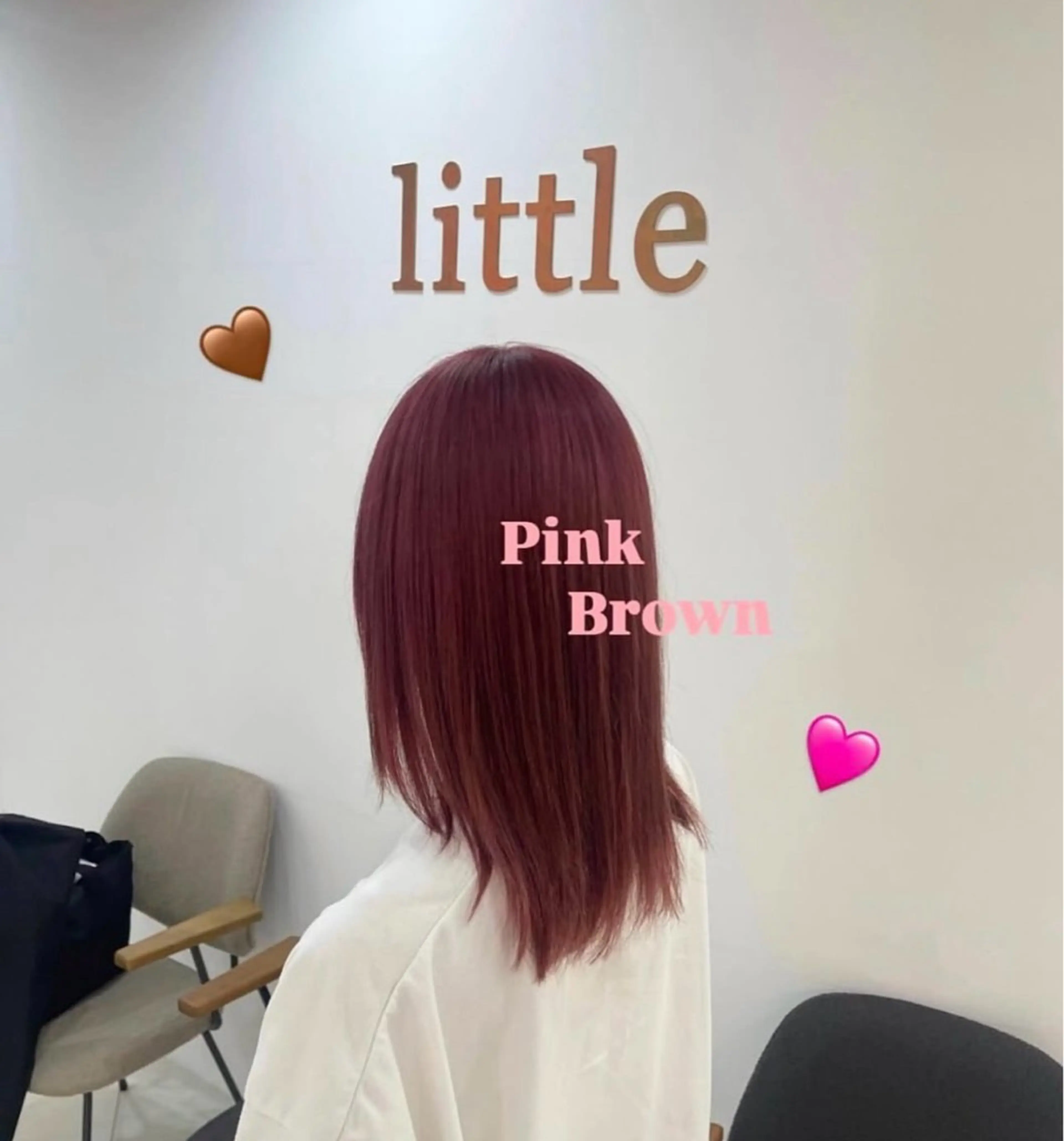 ミディアム カラー Nanami little 渋谷のヘアスタイル