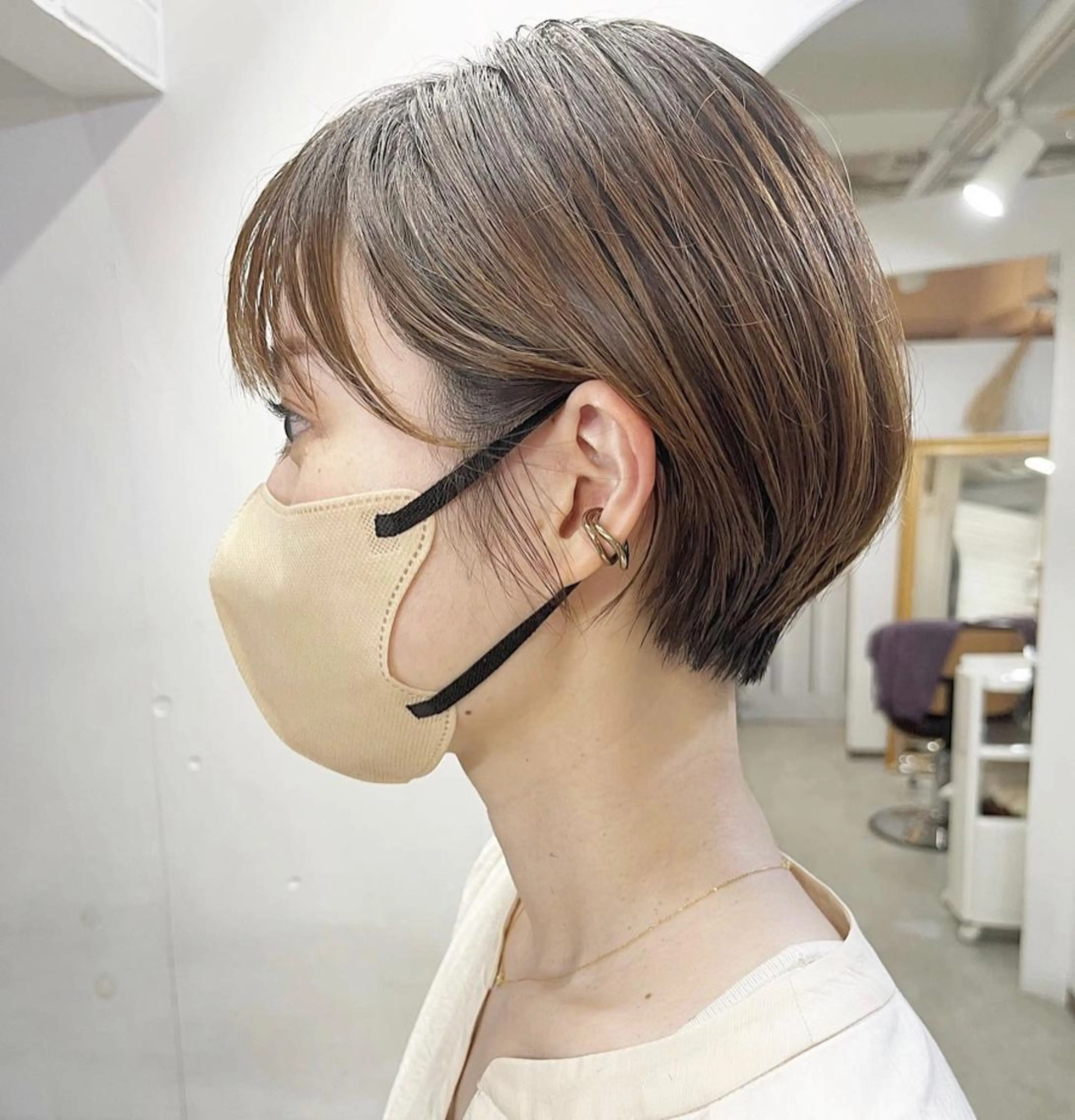 ショート カラー カット Hareru 豊田 修廣のヘアスタイル