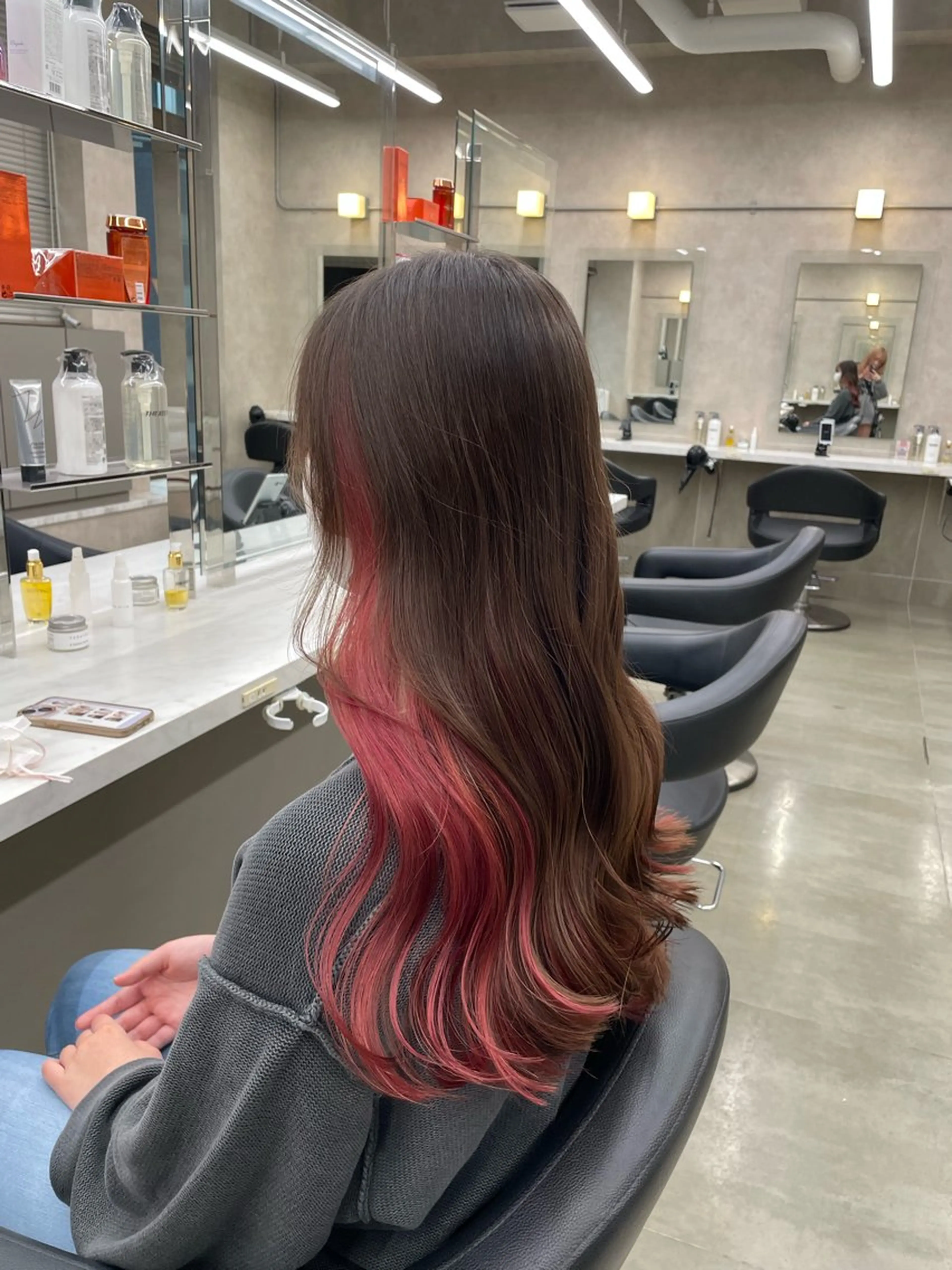 ロング カラー ヘアアレンジ ヘアカラー トリートメント ヘアセット 💗横浜美容室 💗HARUNAのヘアスタイル