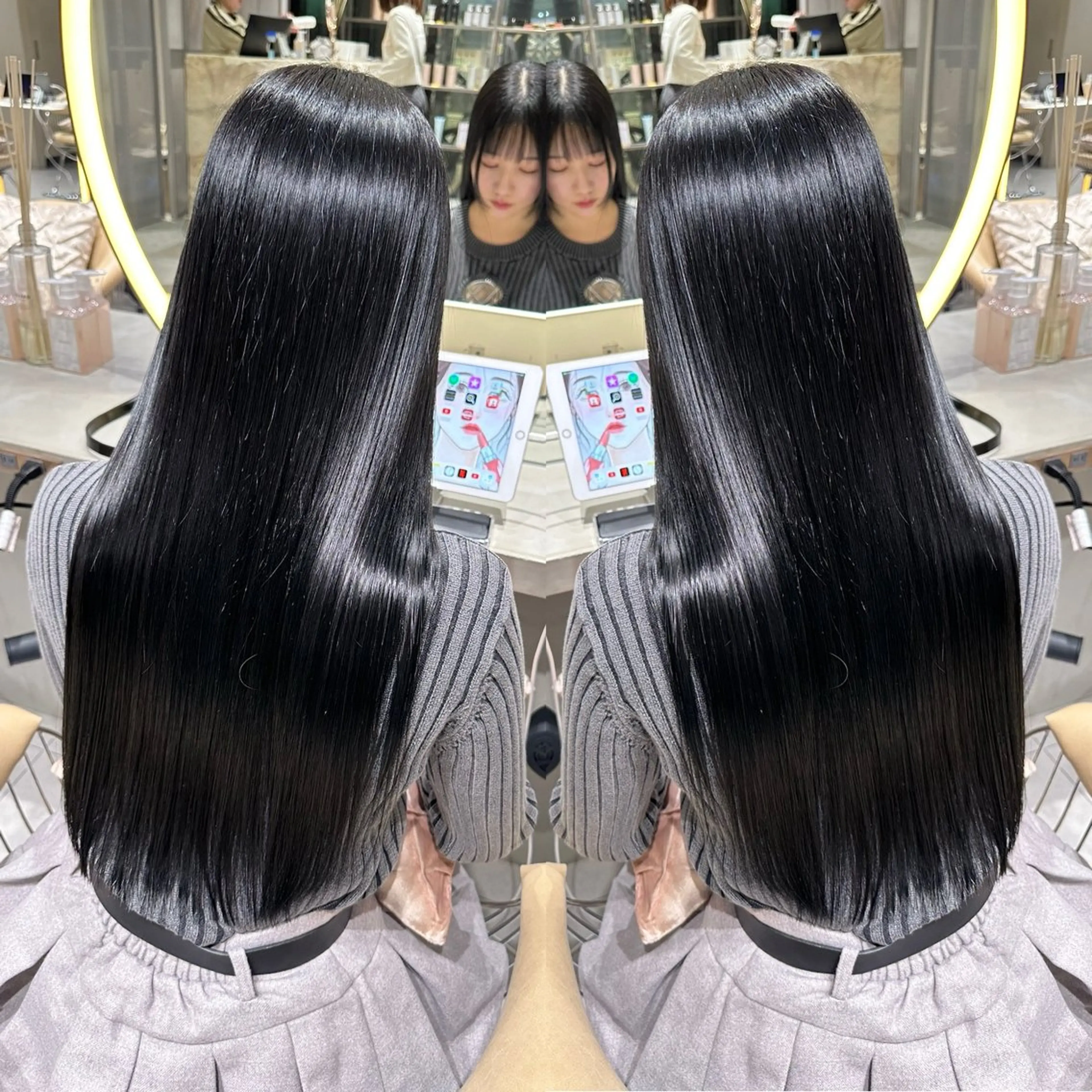 ロング カラー ヘアカラー トリートメント ✨髪質改善特化✨副 店長椎葉信乃介のヘアスタイル