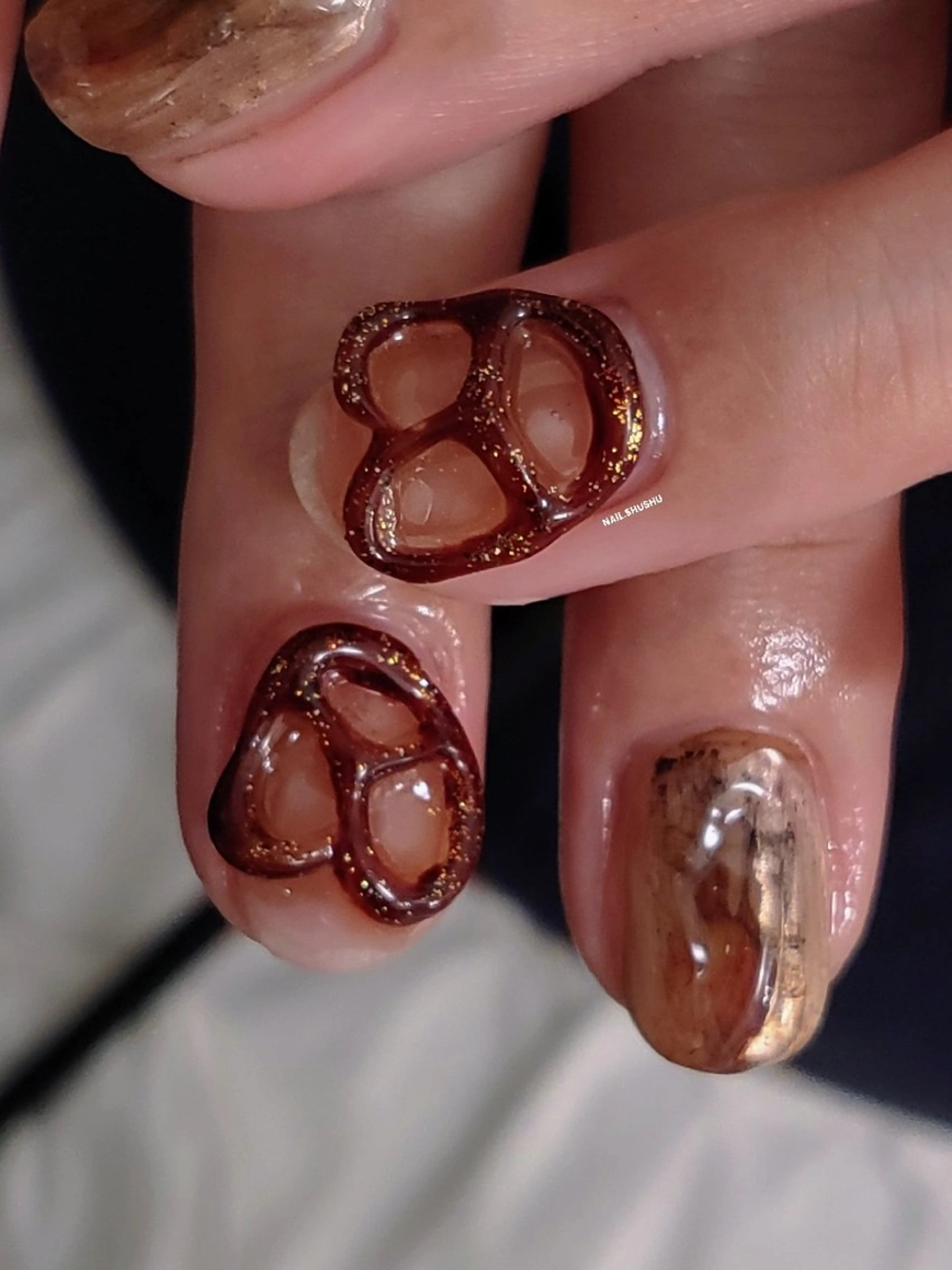ネイル 3dパーツ/流行り 👧shushu❤️のネイルデザイン
