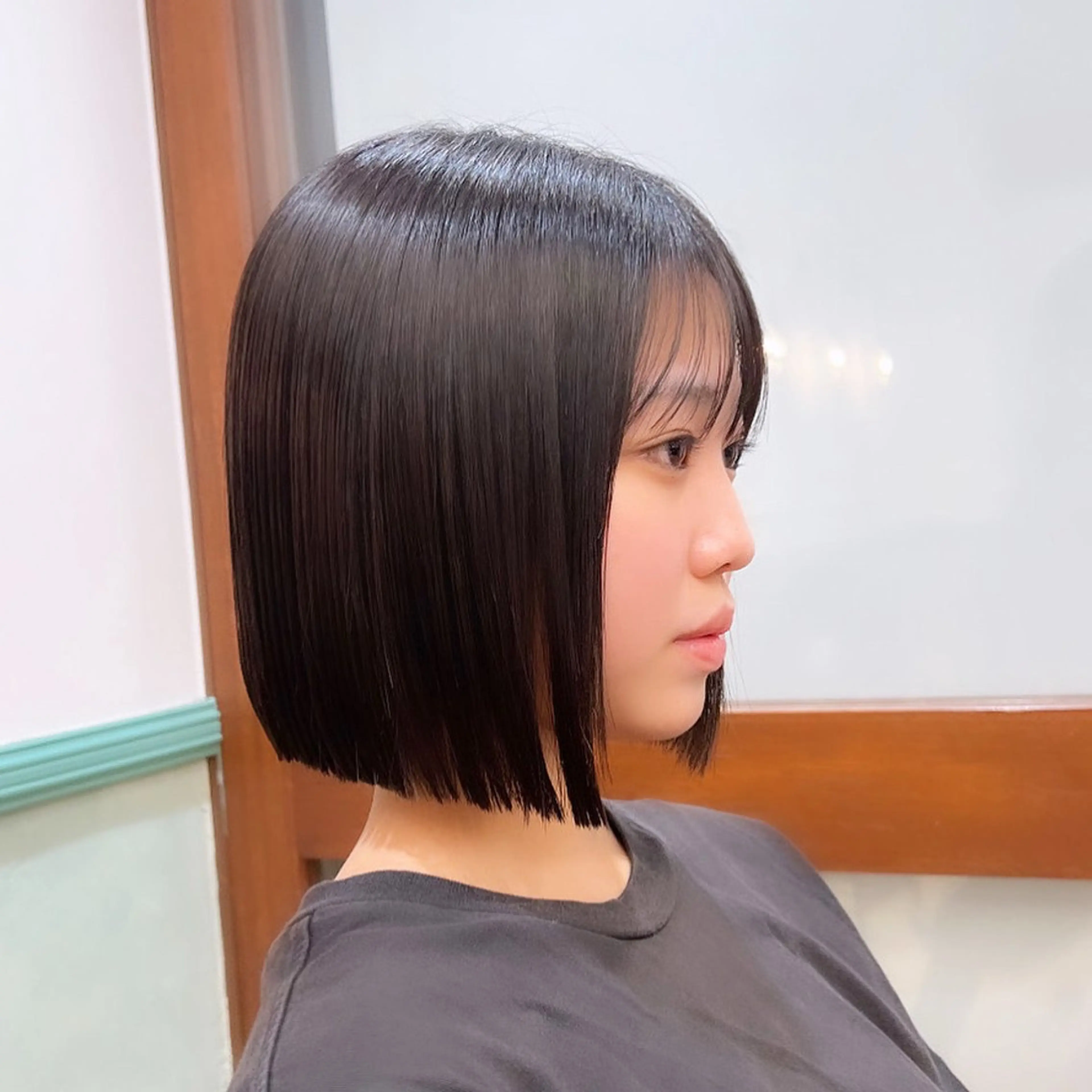 ショート カット 縮毛矯正 トリートメント レイヤー/ボブ 高嶋 優のヘアスタイル