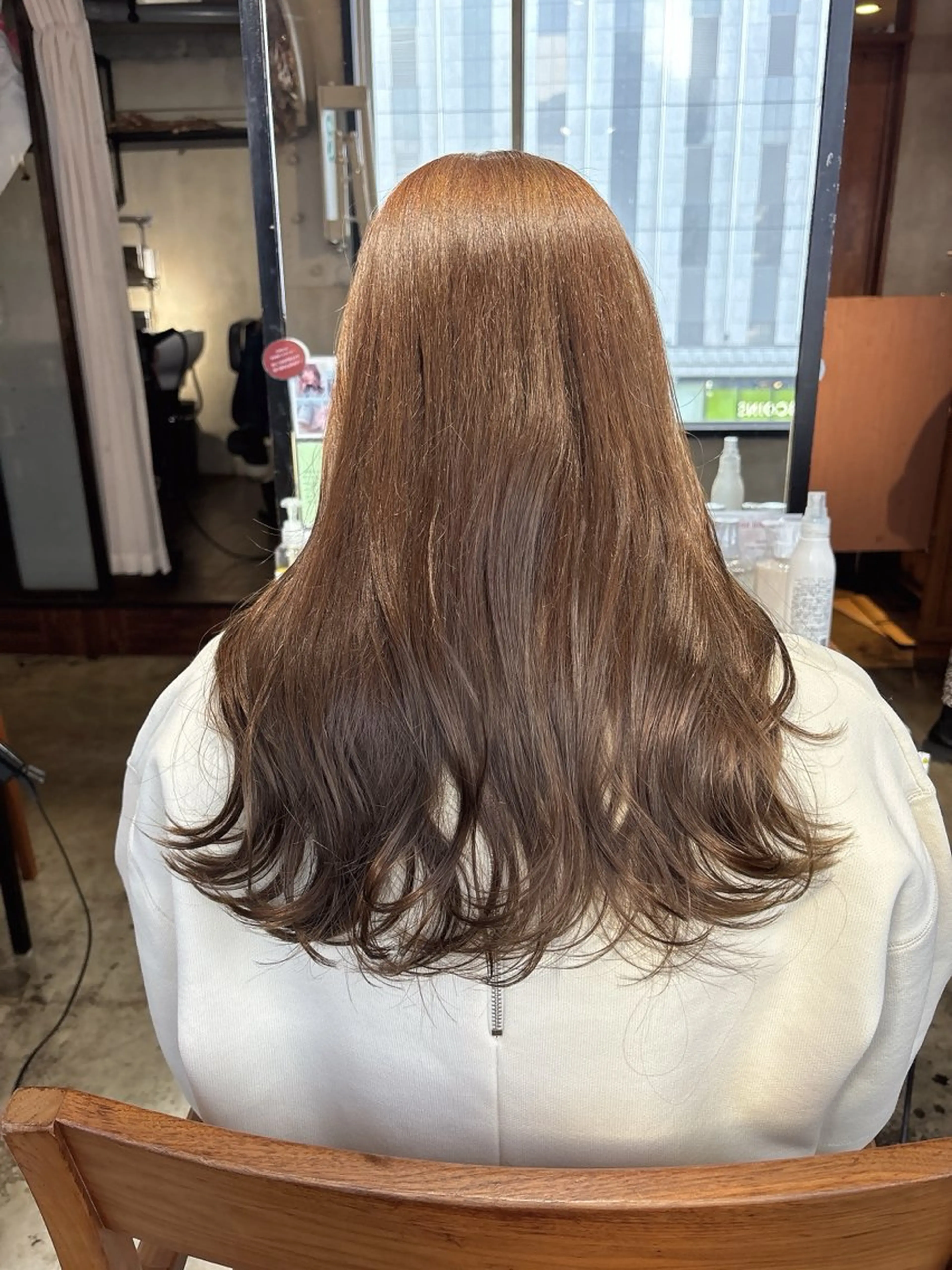 ロング カラー カット ヘアカラー 梅田美容室 山崎海波のヘアスタイル