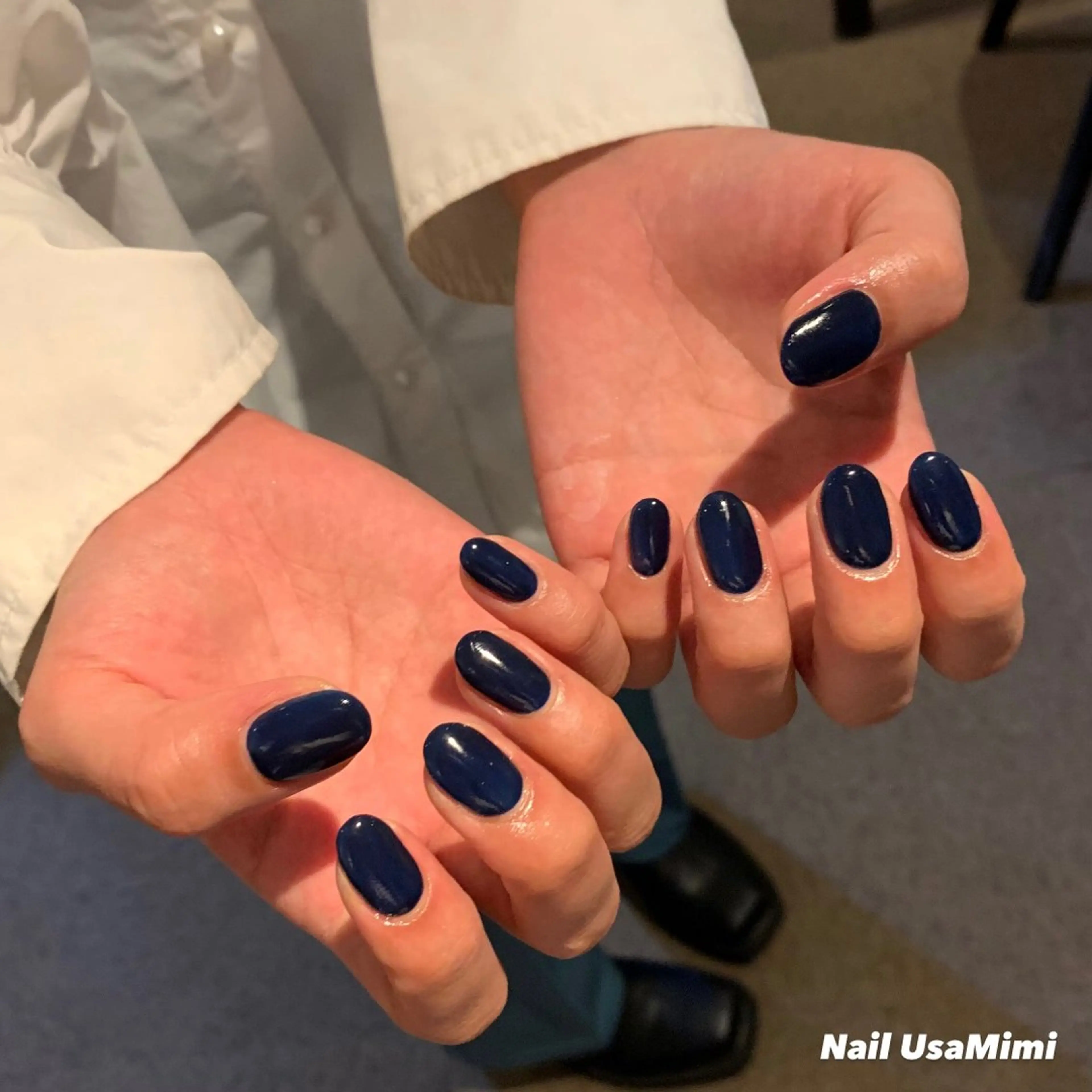 ネイル ジェルネイル マグネットネイル 持ち込み ワンカラーネイル パラジェル 本町ネイルNail UsaMimiのネイルデザイン