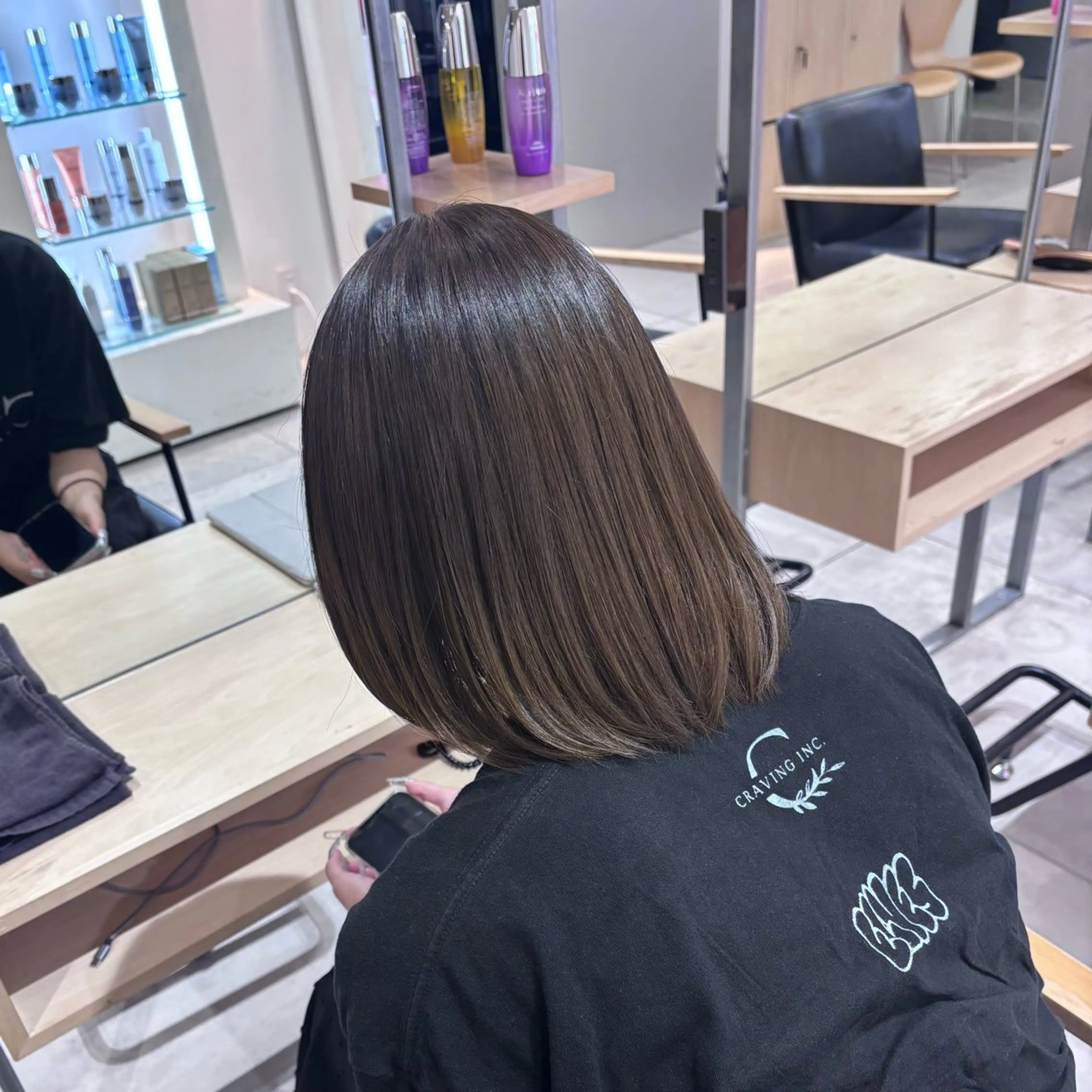 カラー ヘアカラー トリートメント ヘッドスパ 透明感/グレージュ/ ベージュ/るな🪽のヘアスタイル