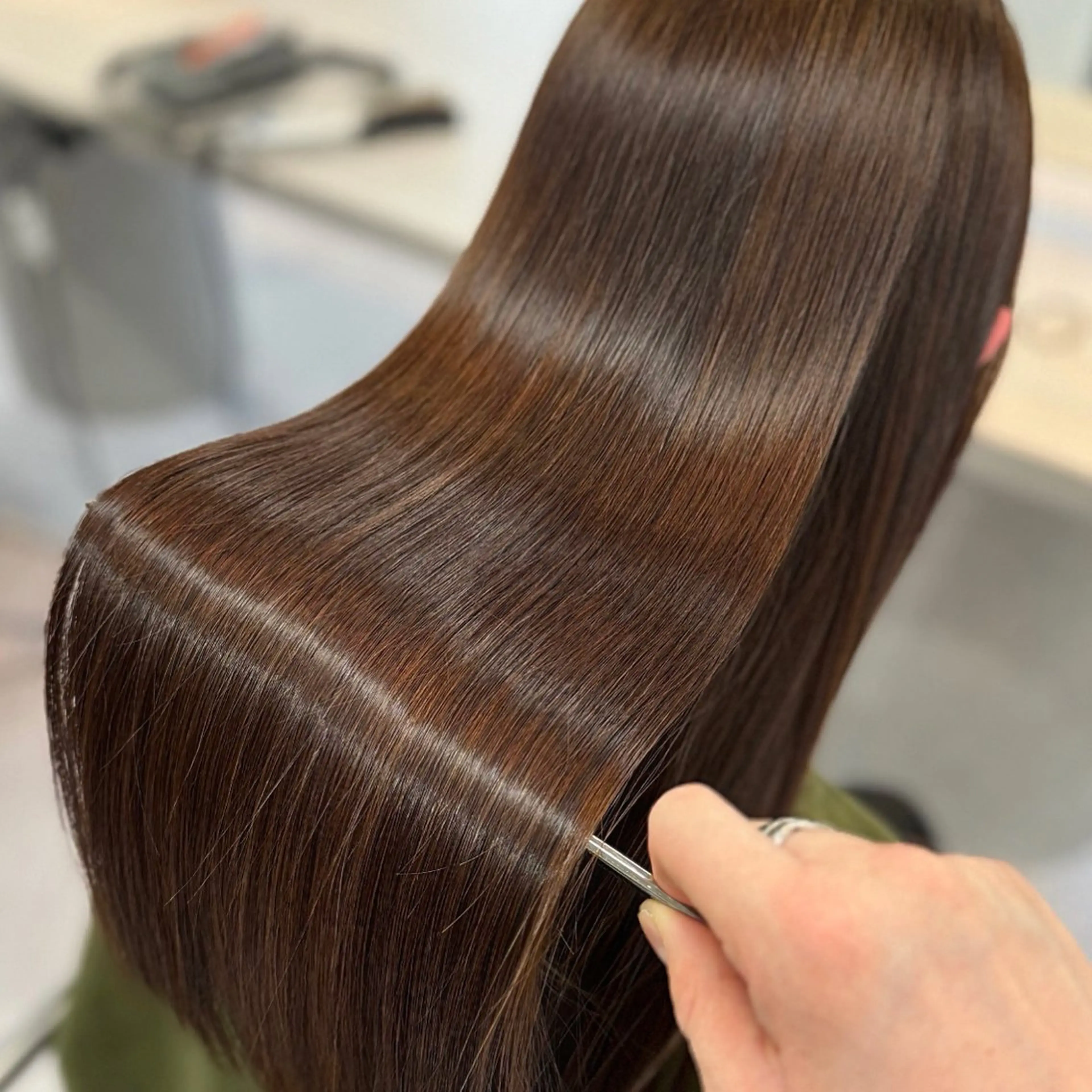 🎀当日限定🎀髪質改善・縮毛矯正+髪質改善oggi otto1STEPトリートメントの写真