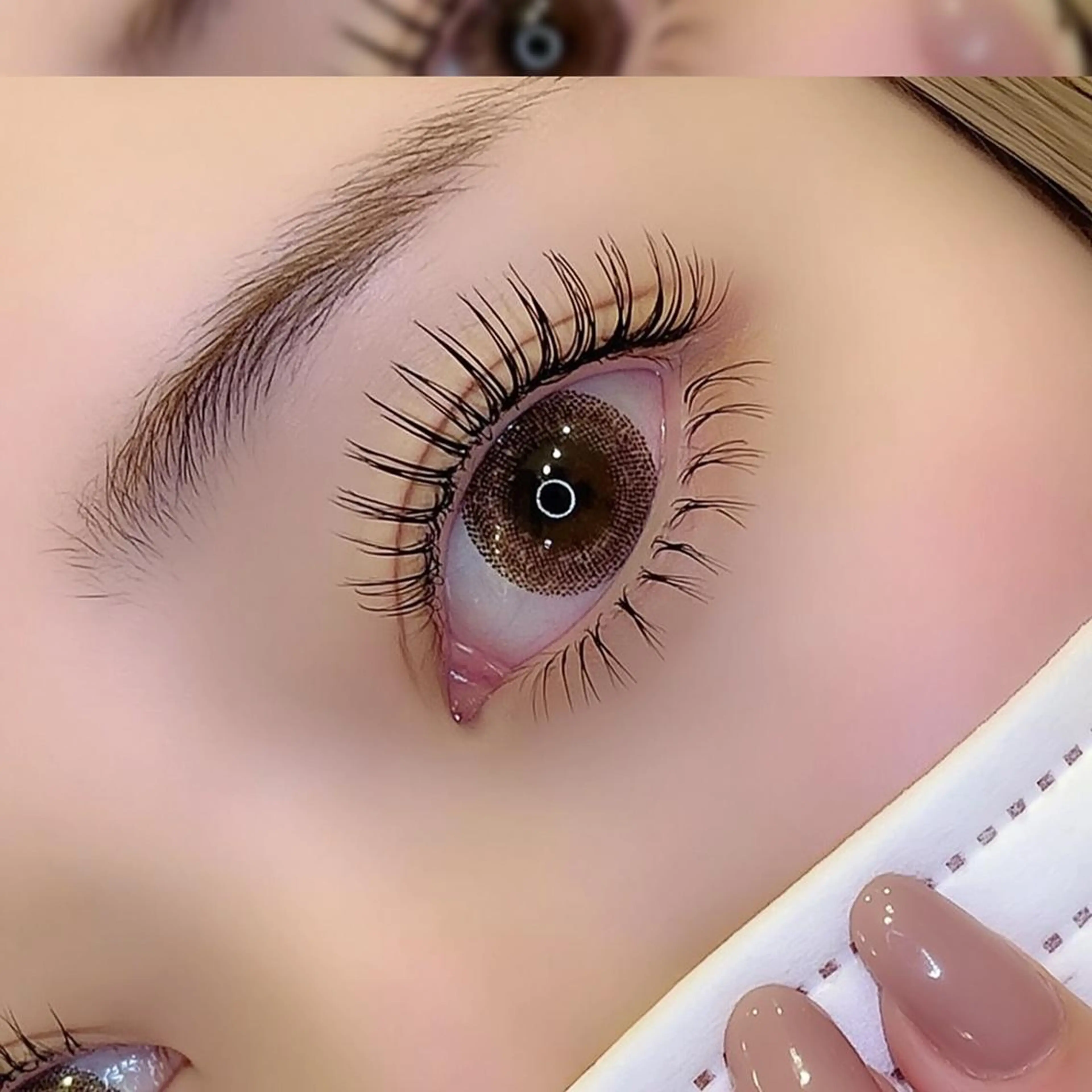 マツエク・マツパ パリジェンヌラッシュリフト まつげパーマ 一重×まつ毛パーマ マツパ 韓国風/束間マツエク /京橋SUZU🖤のマツエク・マツパデザイン