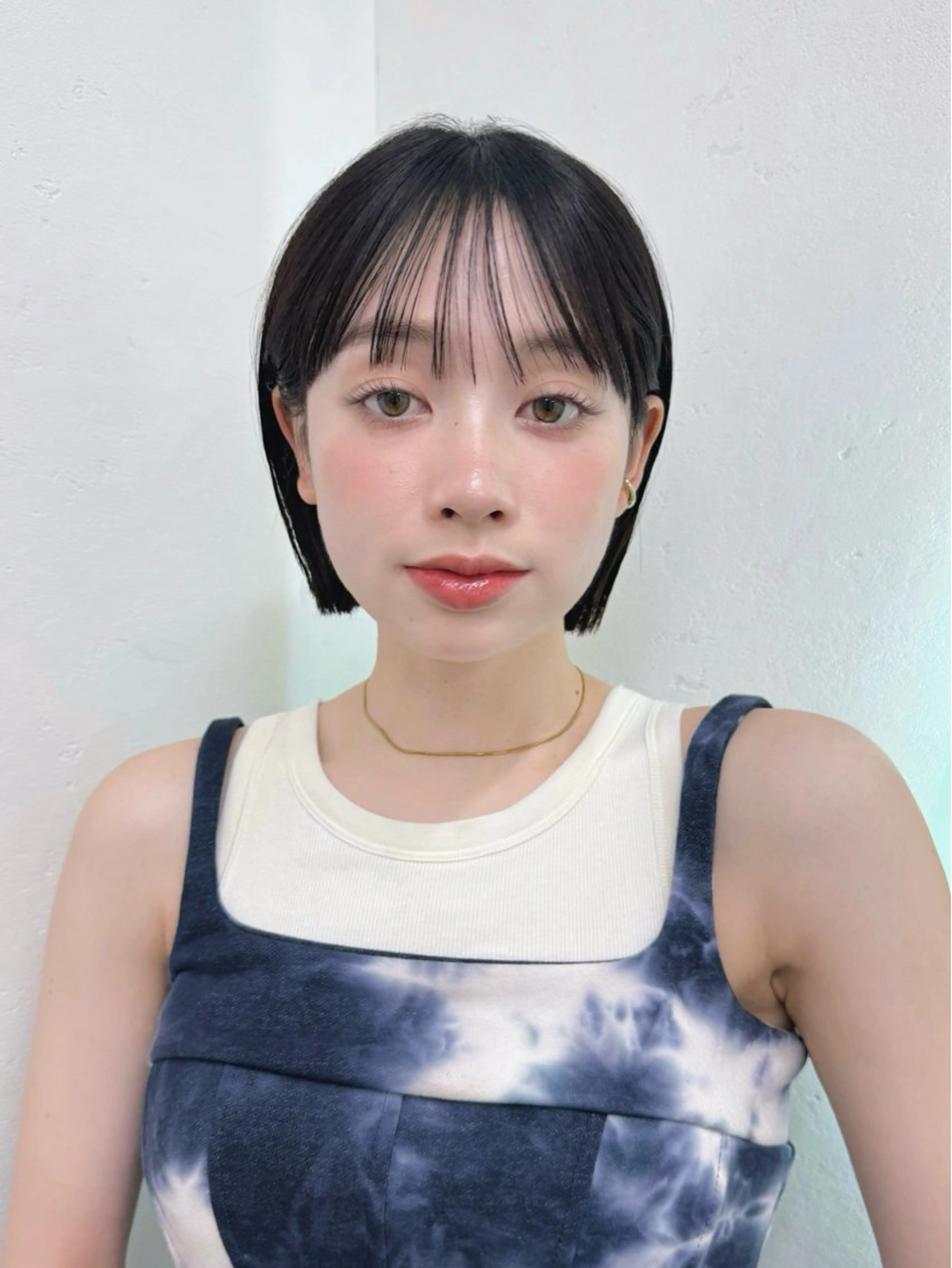 ショート カラー カット ヘアカラー トリートメント ボブ/レイヤー/ グレージュ/moyuのヘアスタイル