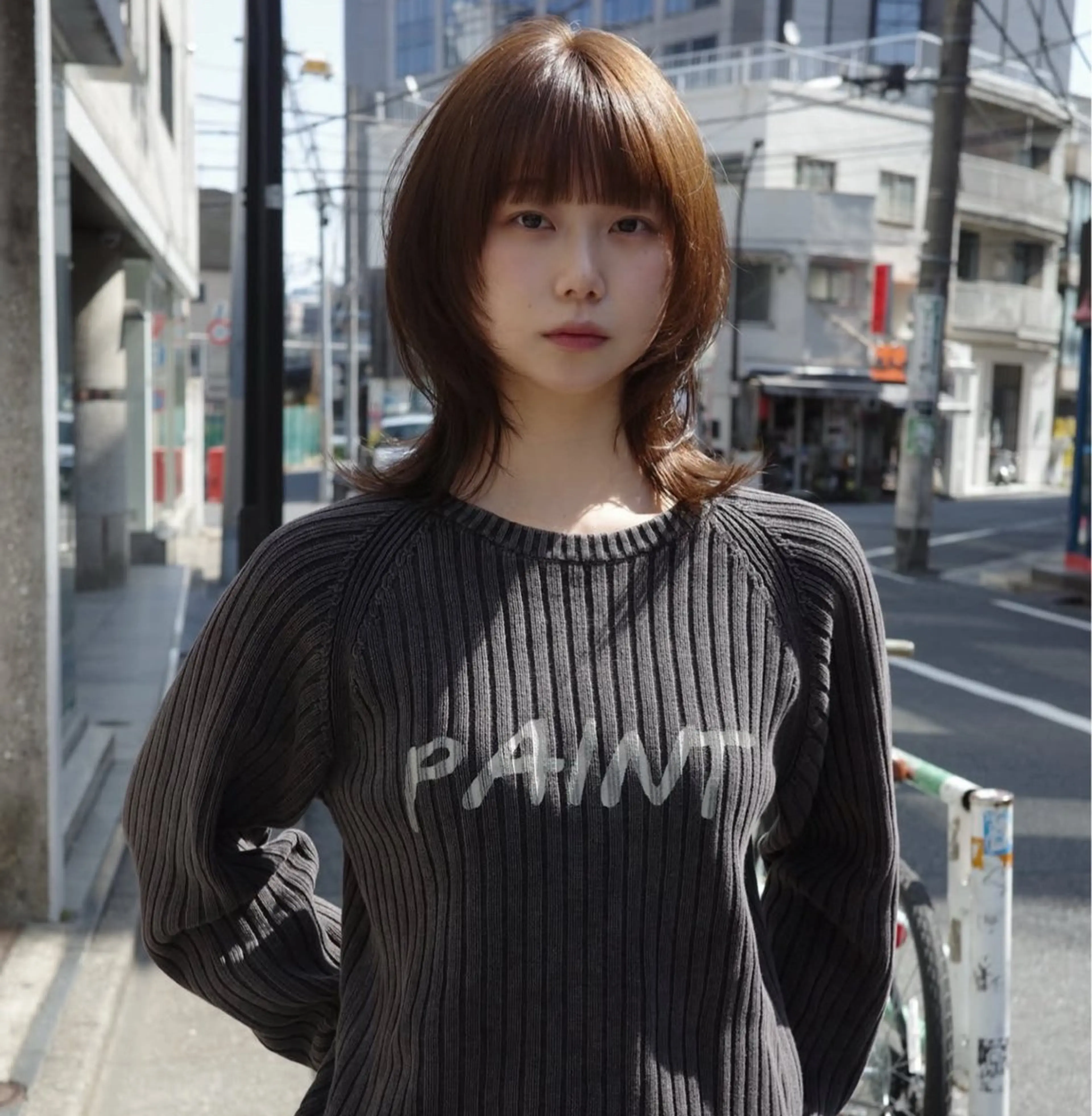 ミディアム 柚音 nero hairのヘアスタイル