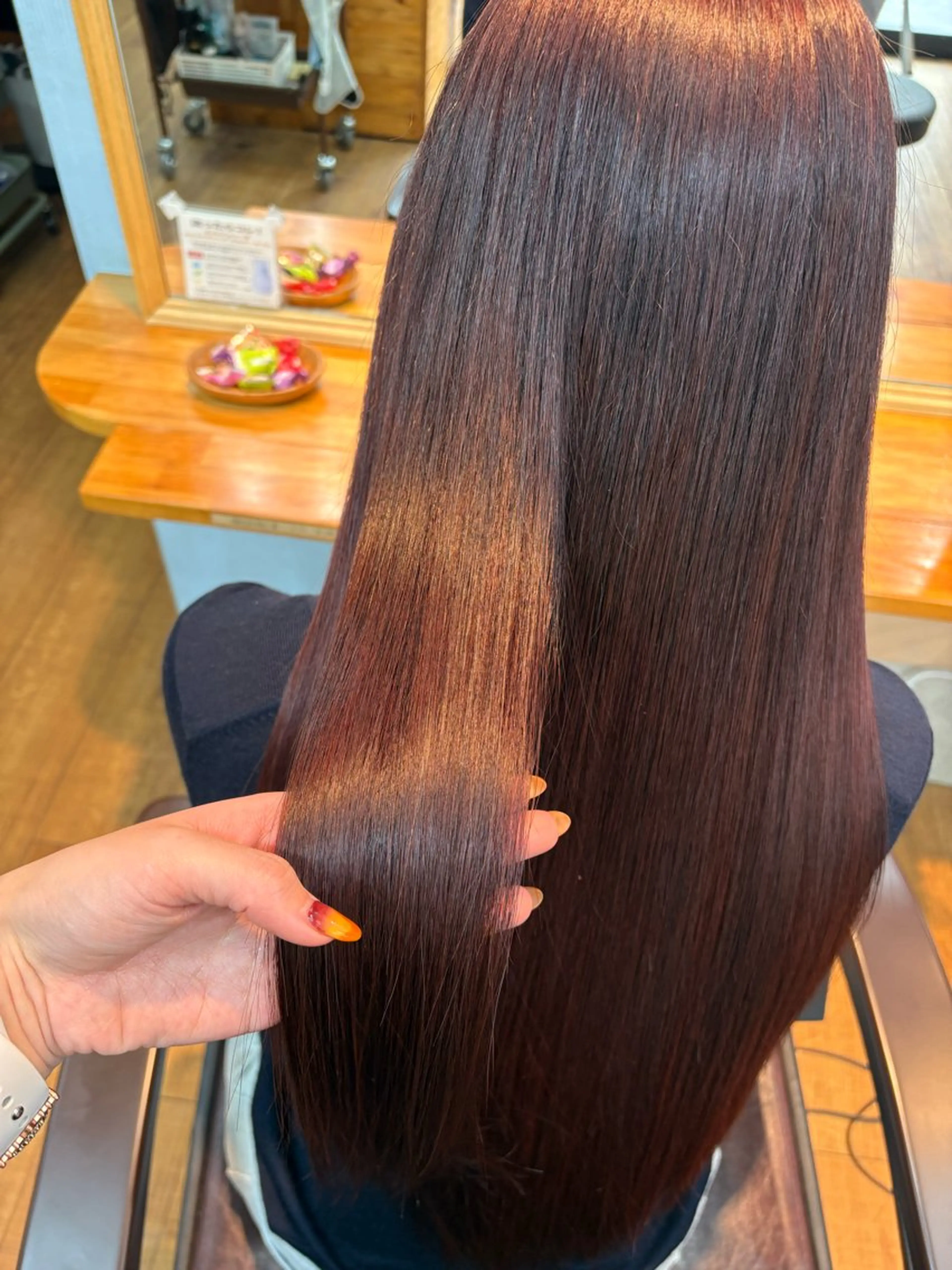 ロング カラー トリートメント 🩶西 雪乃/透明感 くすみカラー🫧のヘアスタイル