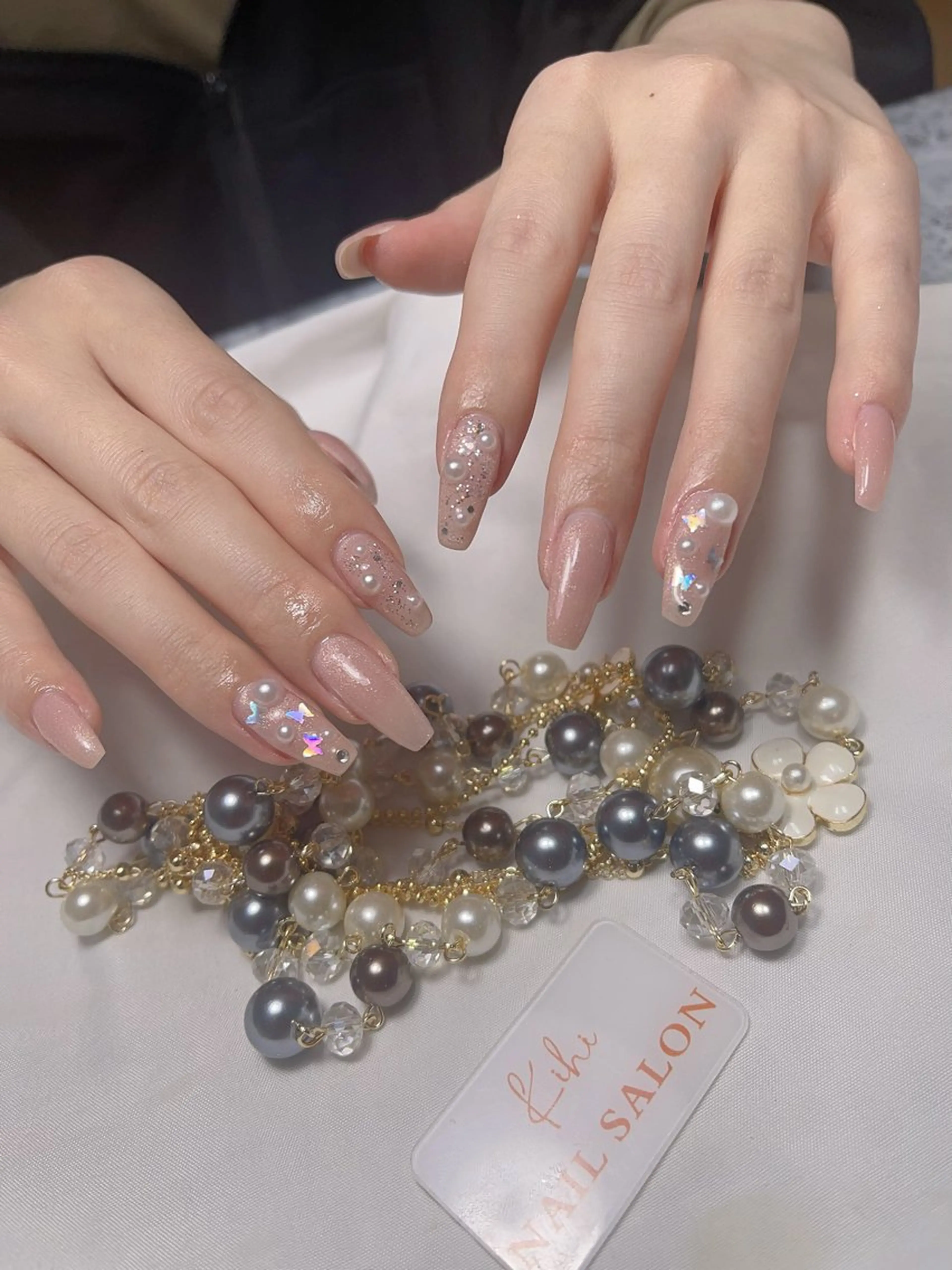 ネイル アートネイル フレンチネイル ジェルネイル グラデーション 韓国ネイル ハンドネイル ハンドケア さくら💮💮 【オフ無料】のネイルデザイン