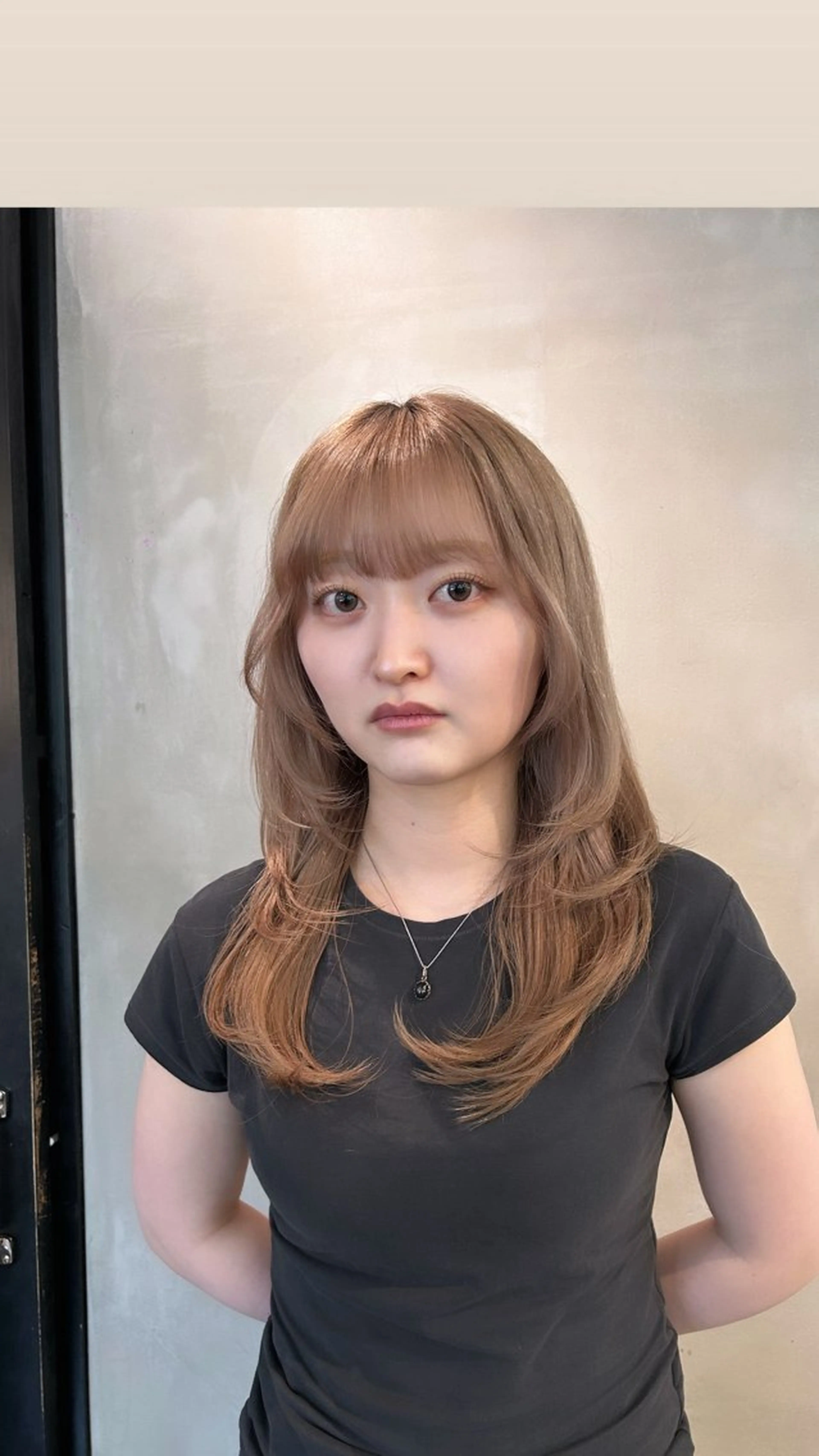 ロング カラー カット ヘアカラー トリートメント タナカ カナ🫧のヘアスタイル