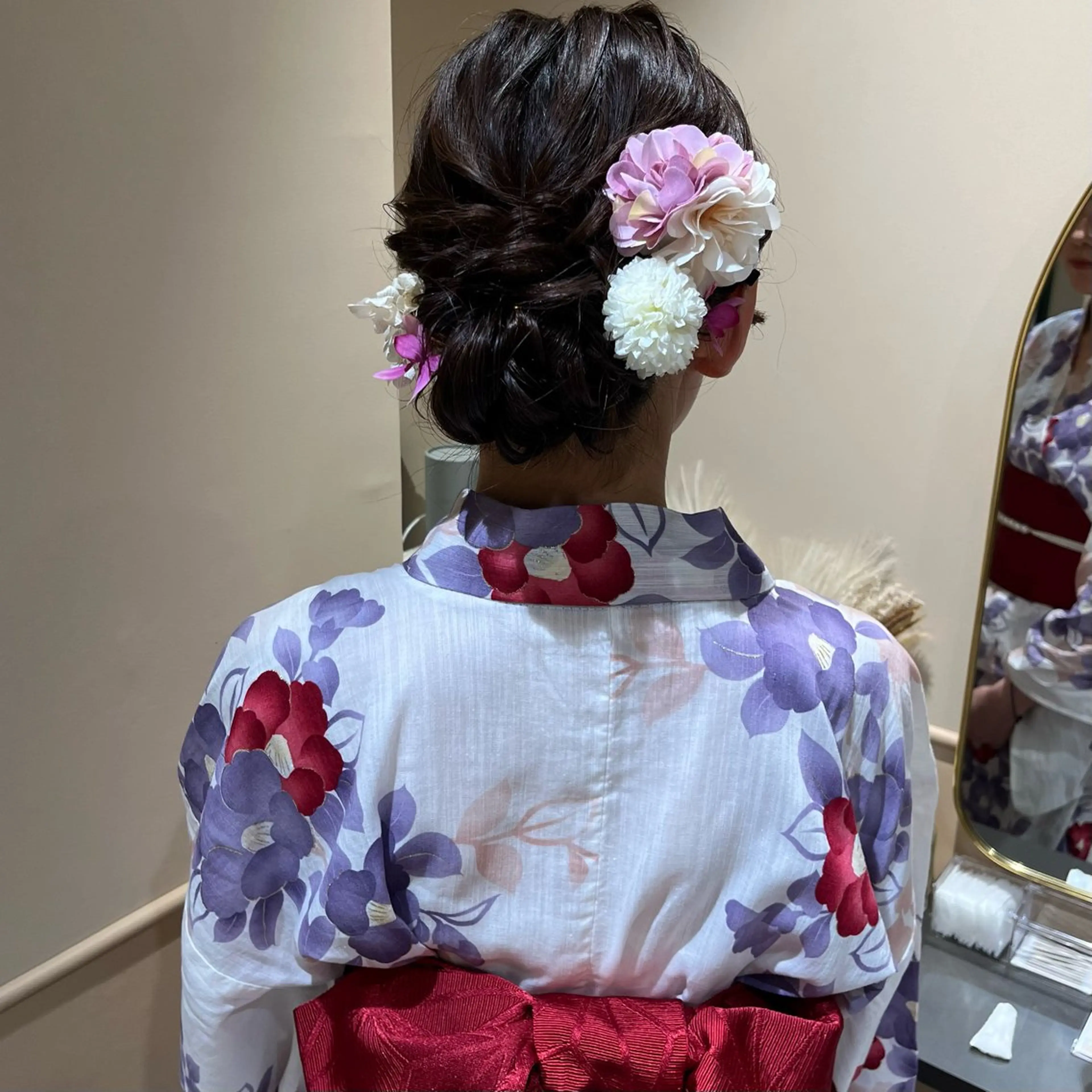 ロング ヘアアレンジ 浴衣 🫧tomoka 透明感カラー🫧のヘアスタイル