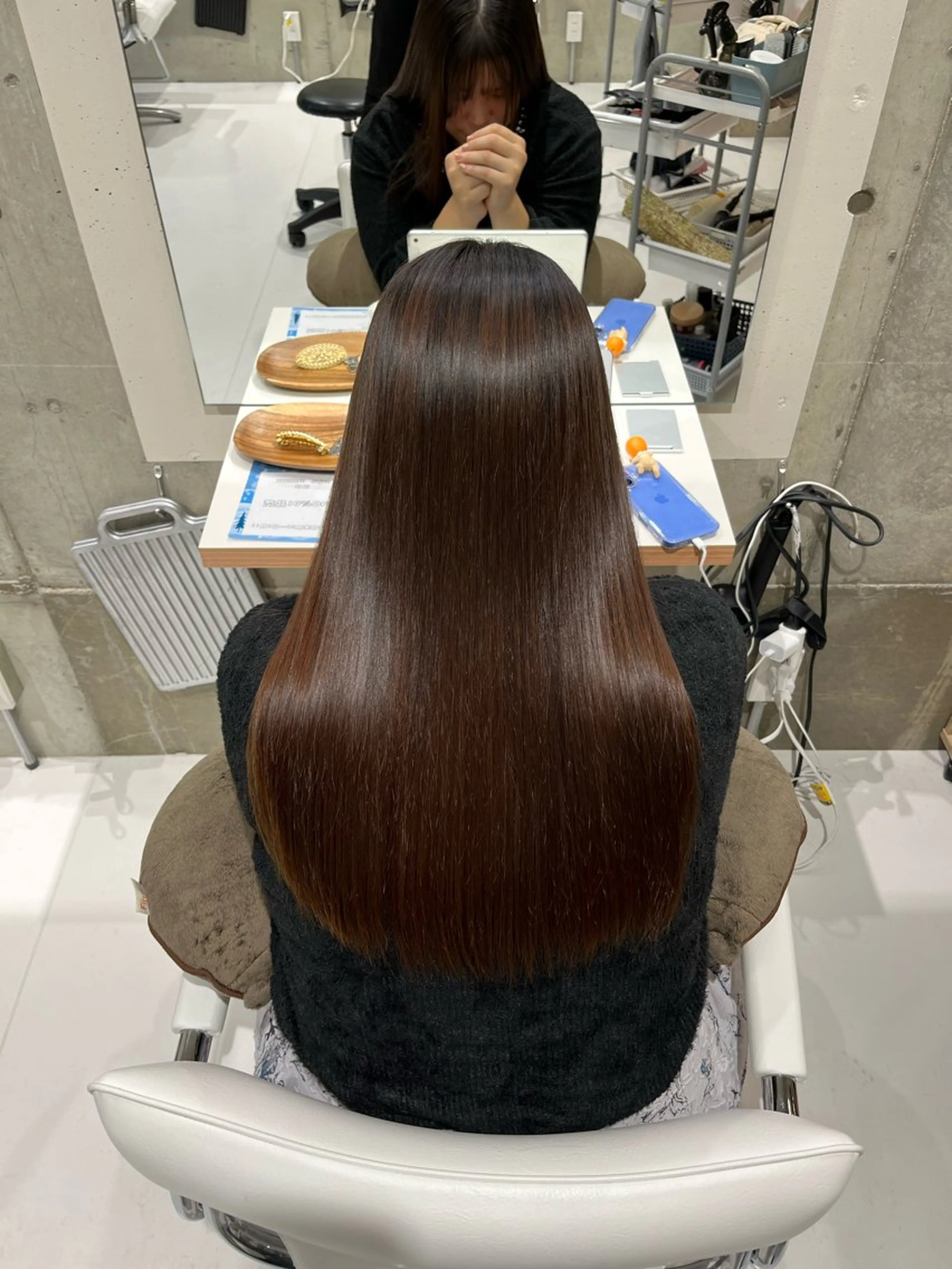 ロング カット 縮毛矯正 髪質改善／レイヤー／ 🐈Yokotaのヘアスタイル