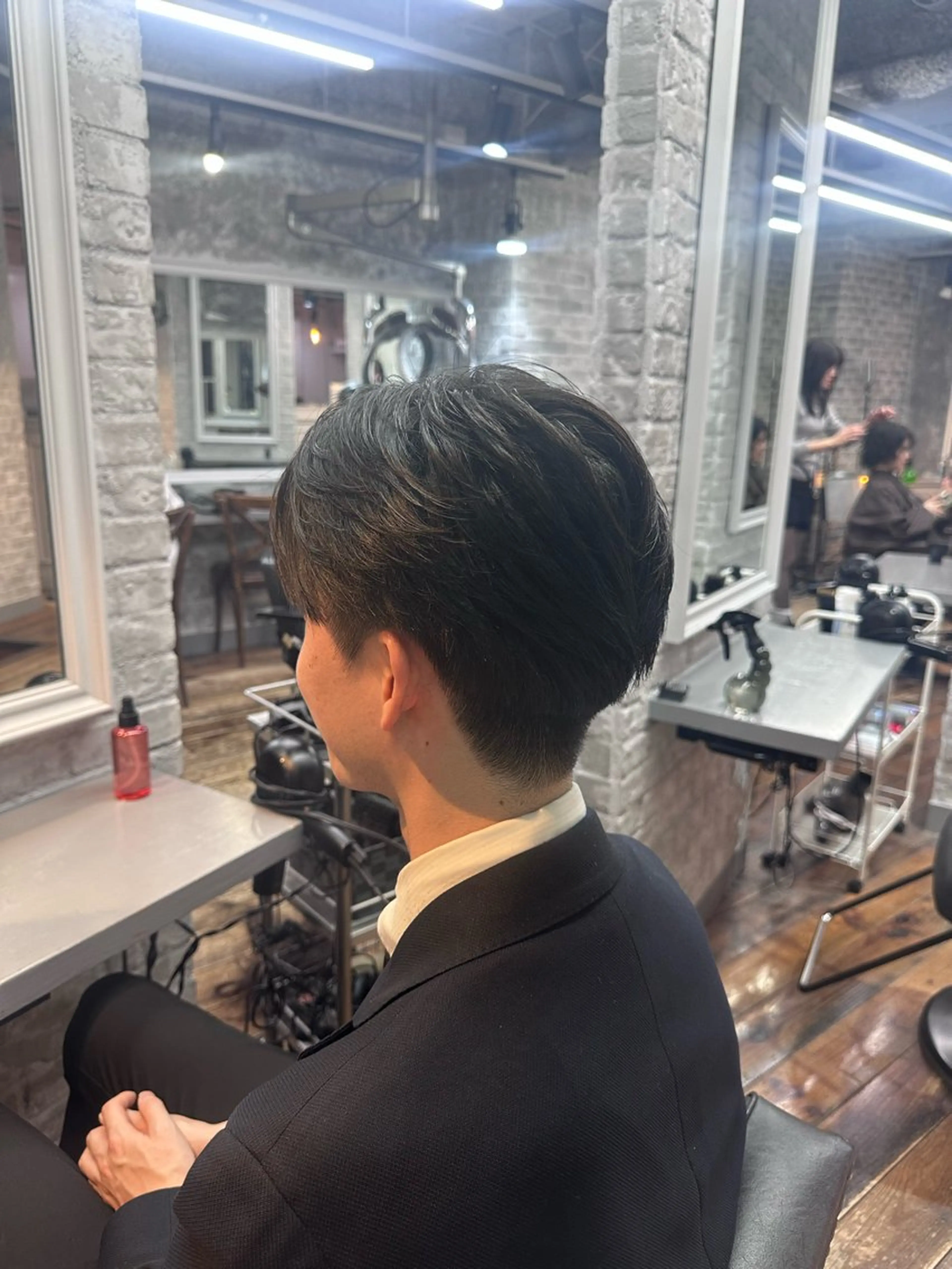 ショート メンズ カット 🩵つなぎショート✨ パーマスタイル みくのヘアスタイル