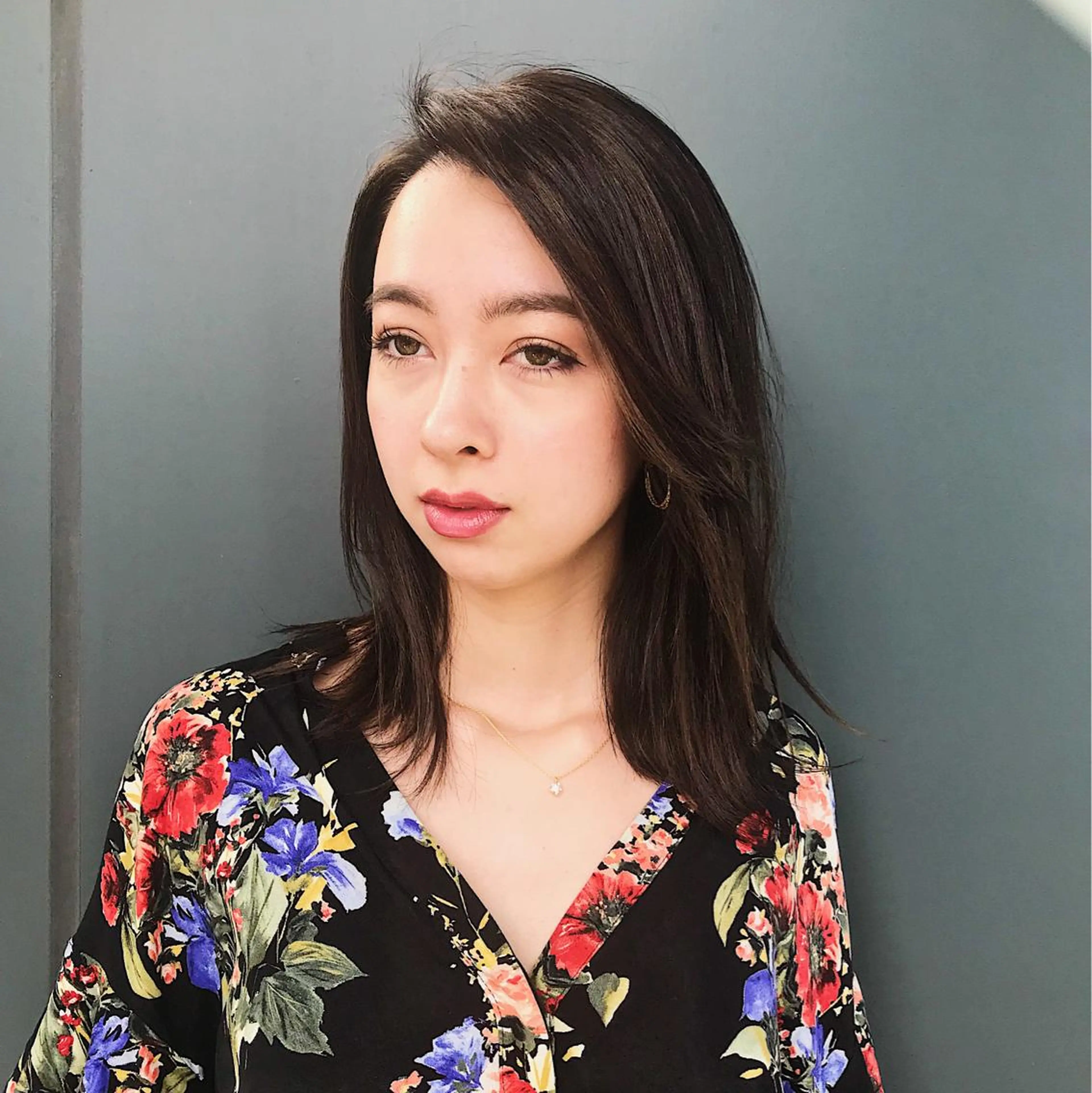 セミロング カラー レイヤーカット ローレイヤー 苅北 泰輔のヘアスタイル