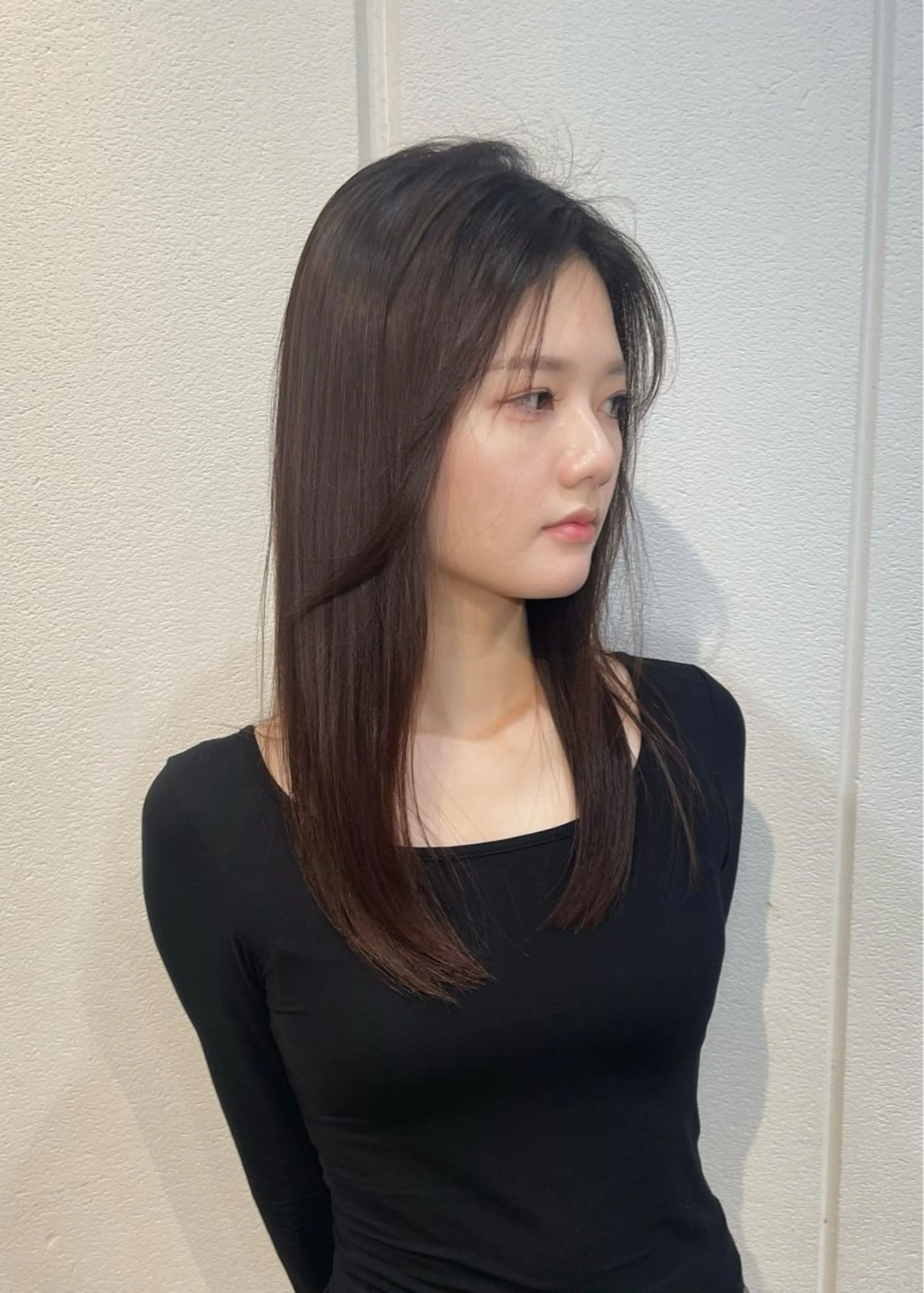 セミロング 髪質改善 酸性ストレート カット ヘアカラー 葵🫧髪質改善/ つや髪✨梅田のヘアスタイル