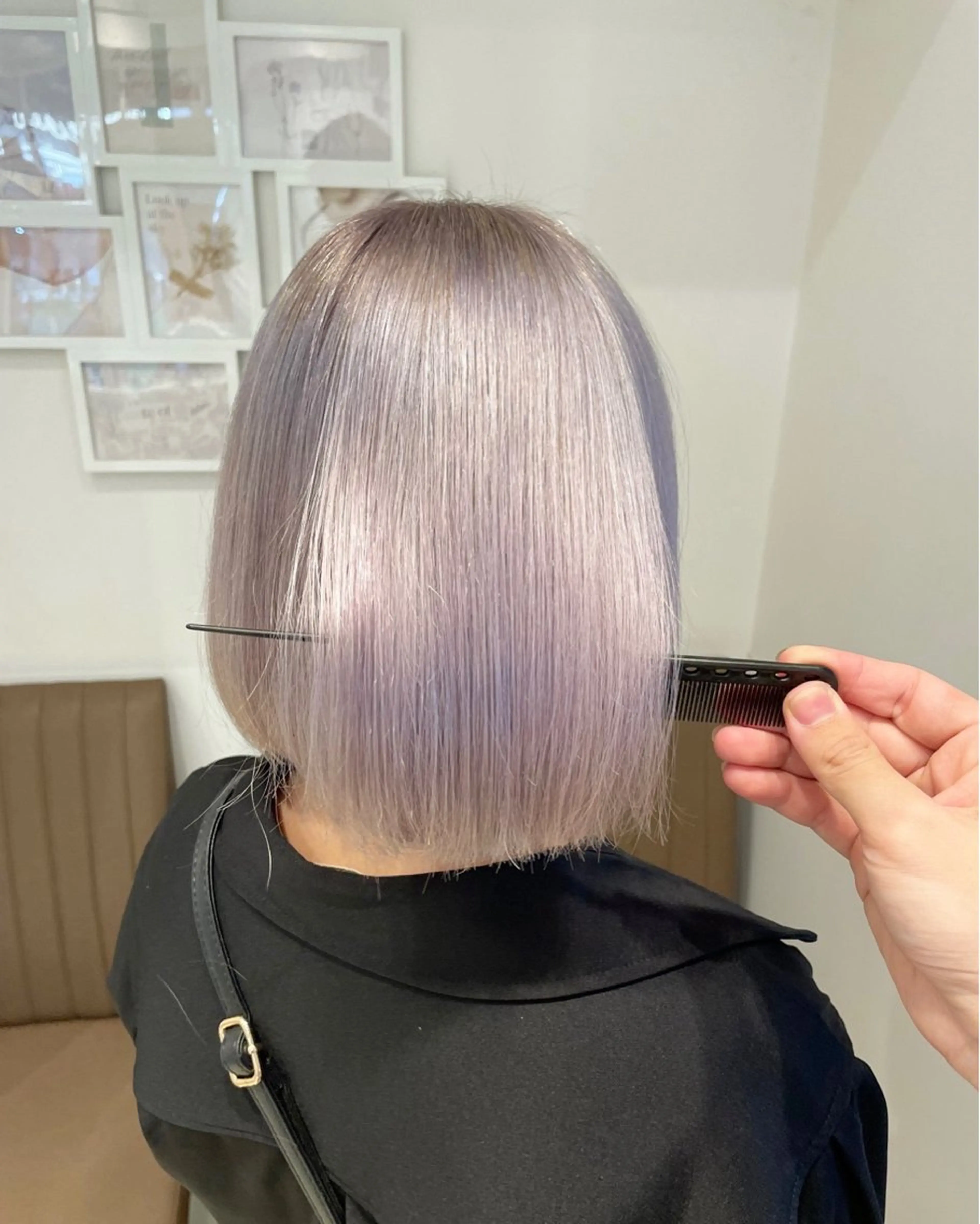 ミディアム カラー 韓国レイヤー🇰🇷 顔周り/yui💞のヘアスタイル