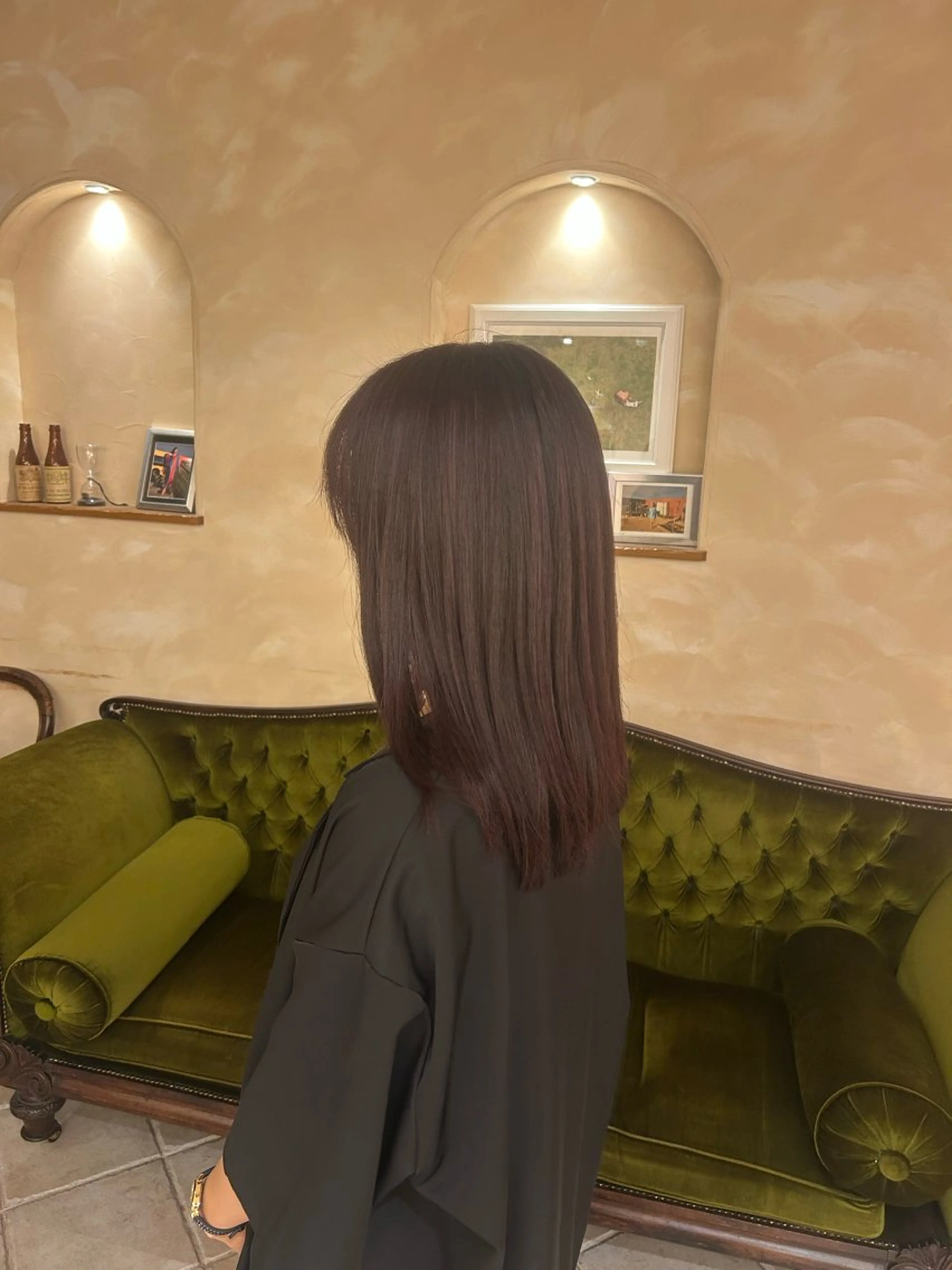 カラー ラベンダーカラー 根本 琴子のヘアスタイル