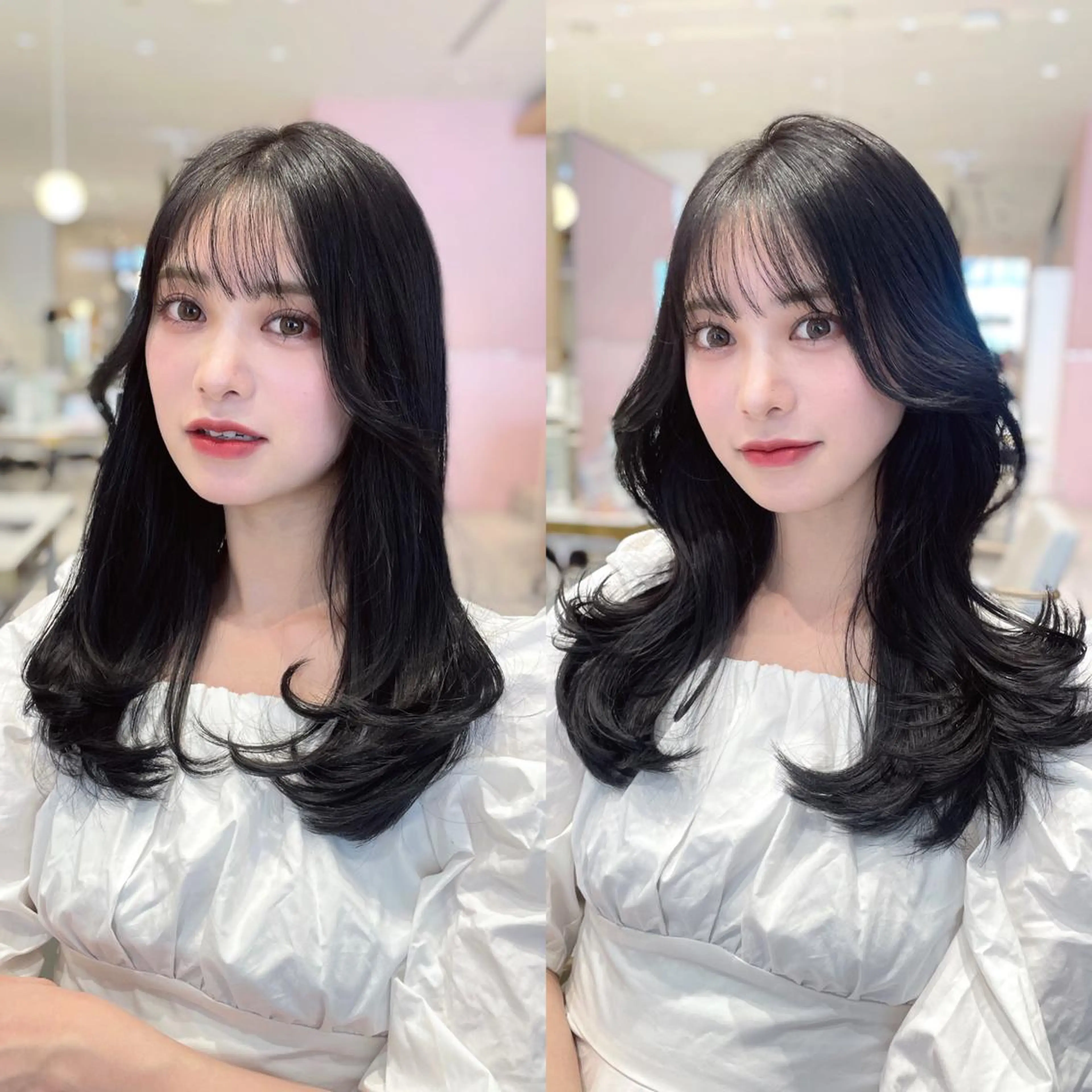 ロング カラー ヘアアレンジ 🤎小顔レイヤー /ベージュ🤎友香のヘアスタイル