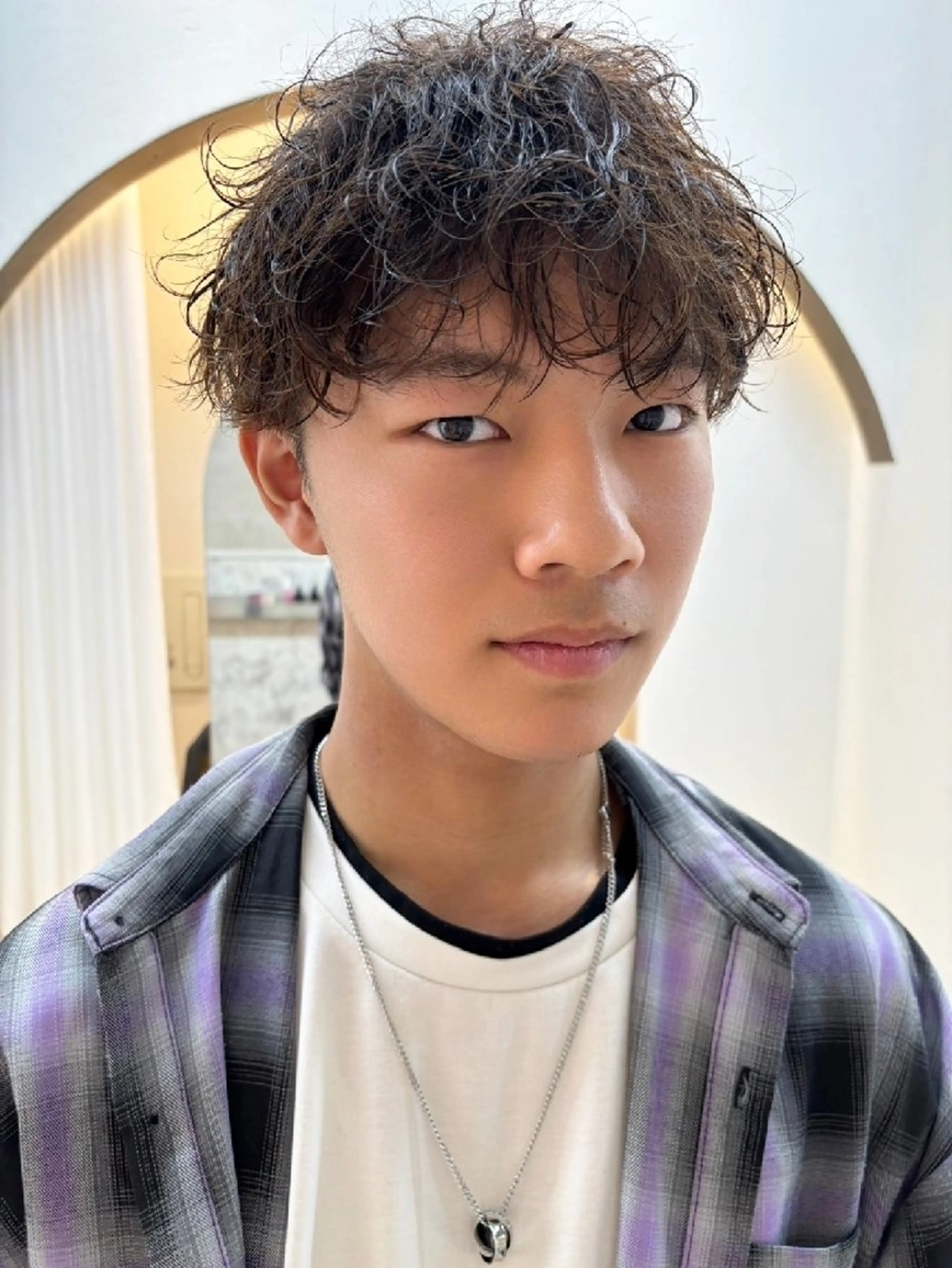 メンズ カラー メンズパーマ ブラウンカラー 韓国風メンズ/垢抜け /メイク男子/キャロのヘアスタイル