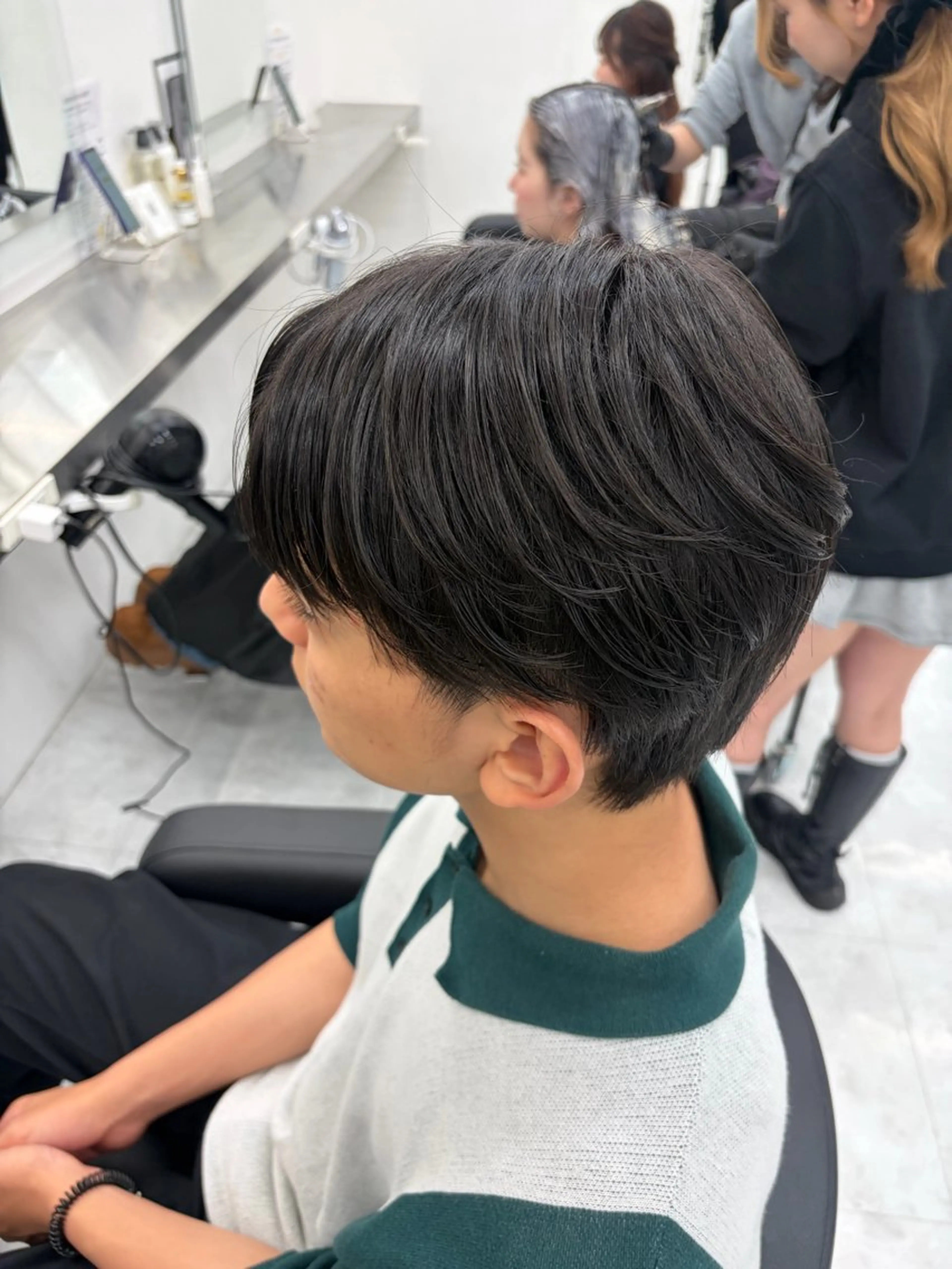メンズ カット girlな暖色ヘア 🪽🫧ハルナ🎀のヘアスタイル