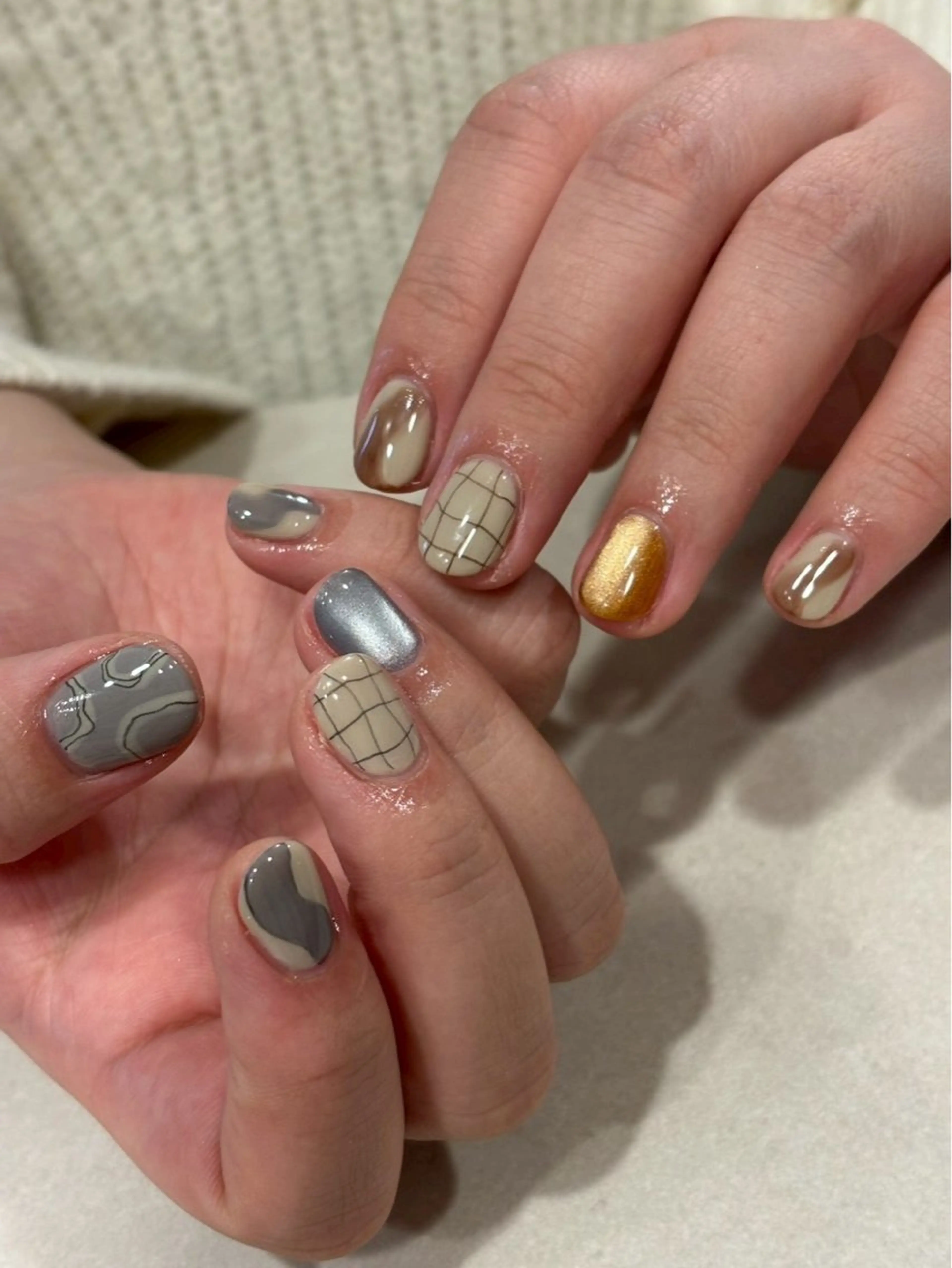 ネイル ニュアンスネイル ハンドネイル iconail 下北沢 NONのネイルデザイン