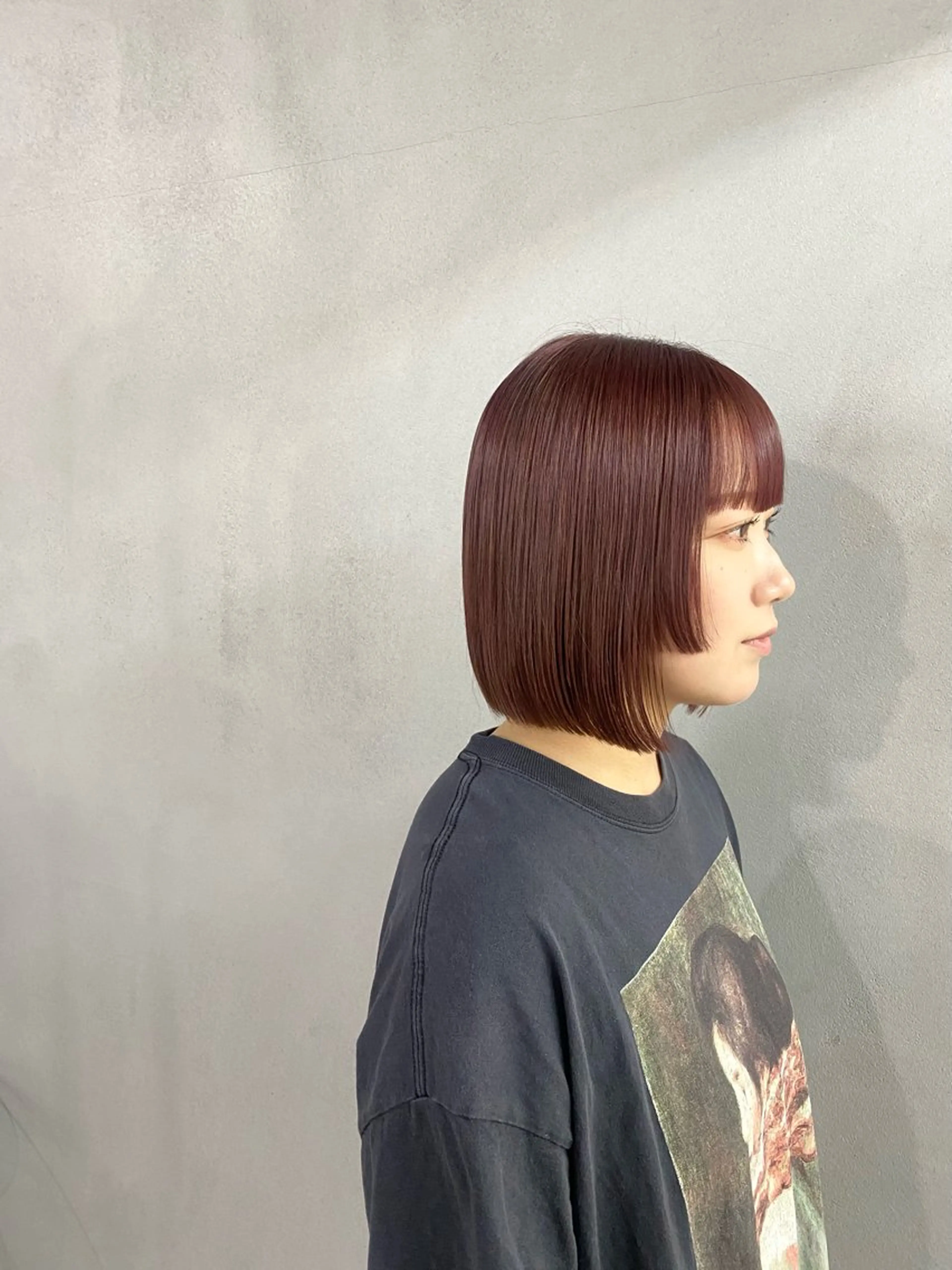 ショート カラー ヘアアレンジ ブラウンカラー レッドカラー レッドブラウン ボブ 姫カット カット ヘアカラー トリートメント #tag 佐藤璃美のヘアスタイル