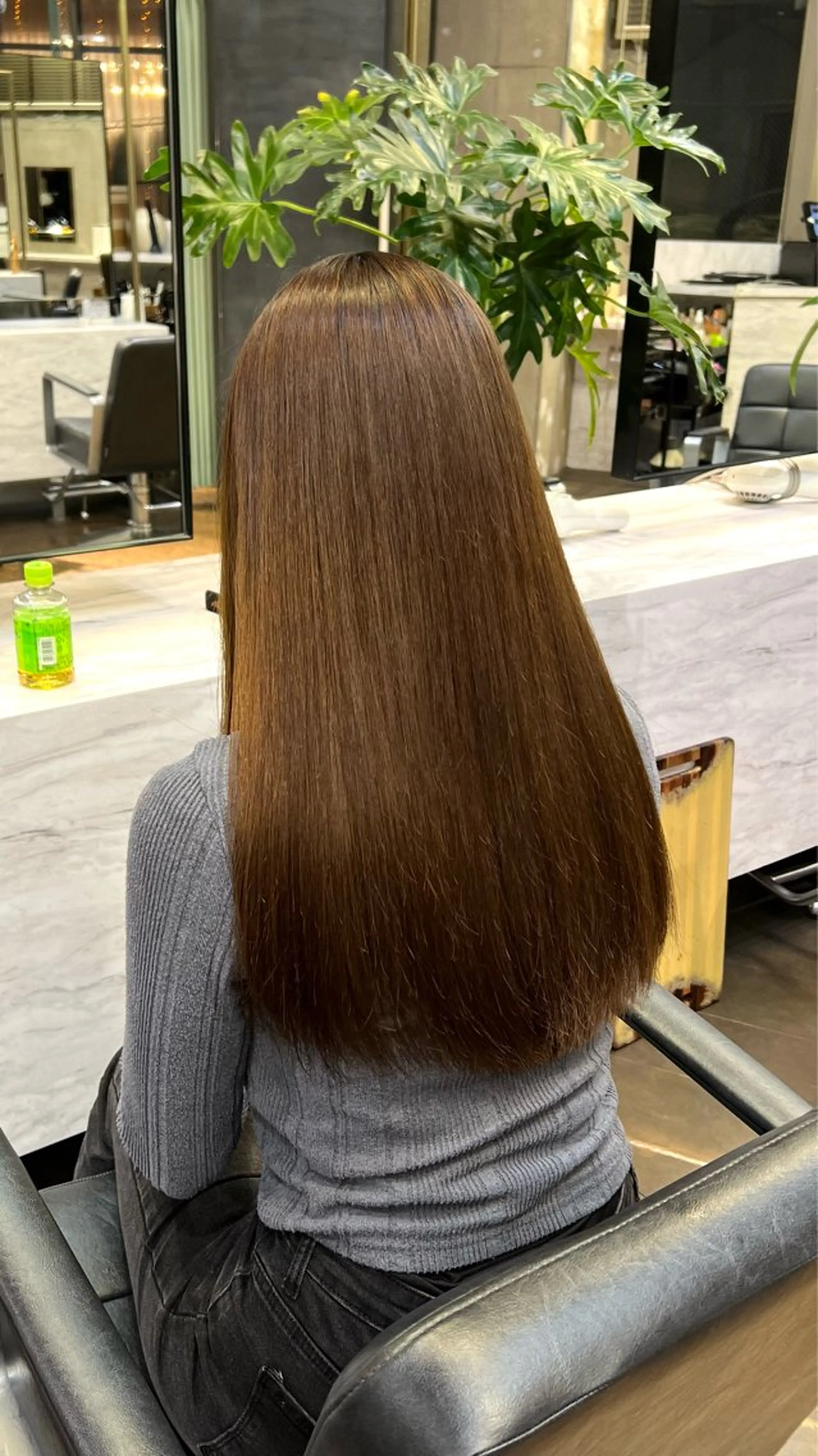 ロング パーマ ストレートパーマ 坂本 かやのヘアスタイル