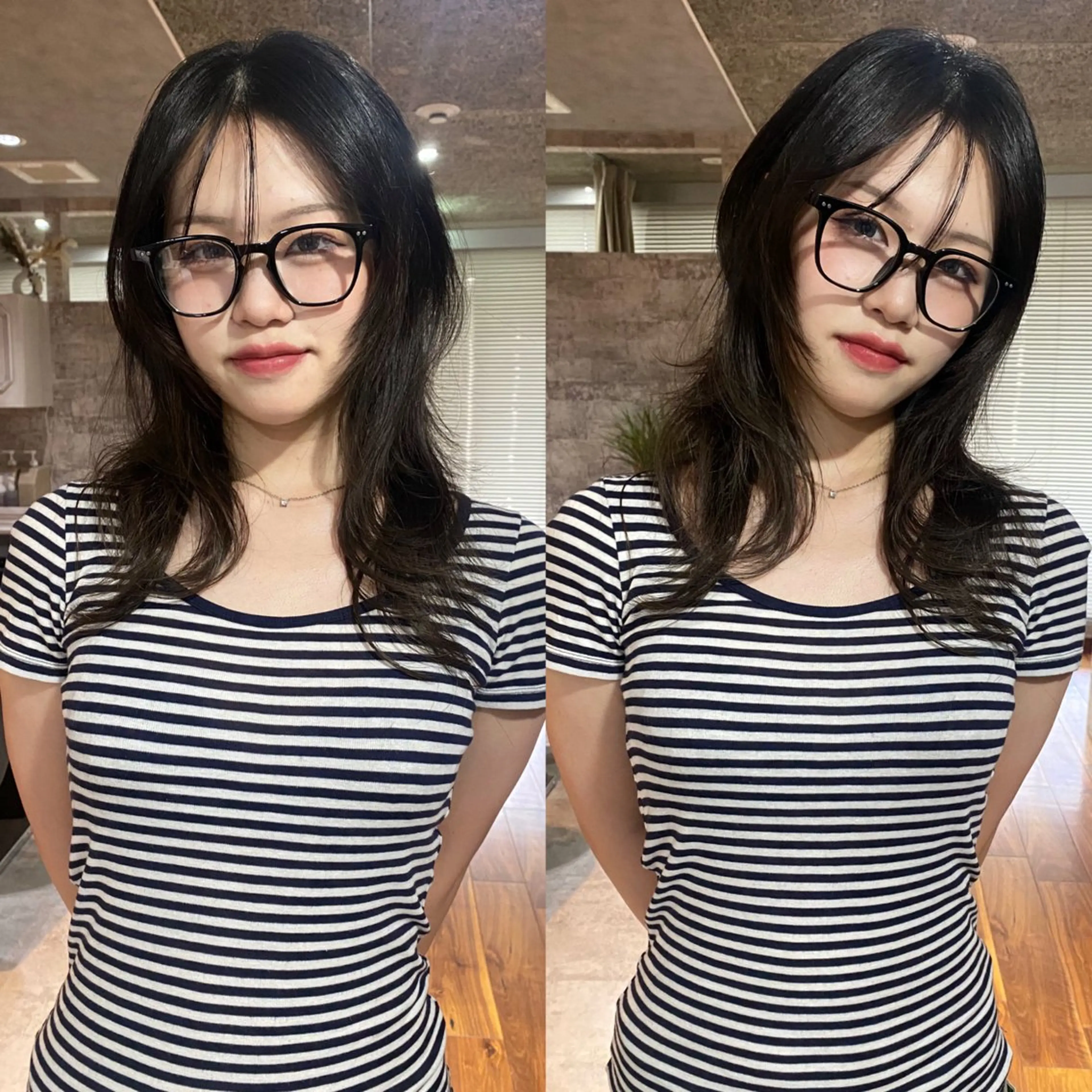 セミロング カラー ヘアカラー トリートメント mai / linoah˚✧のヘアスタイル