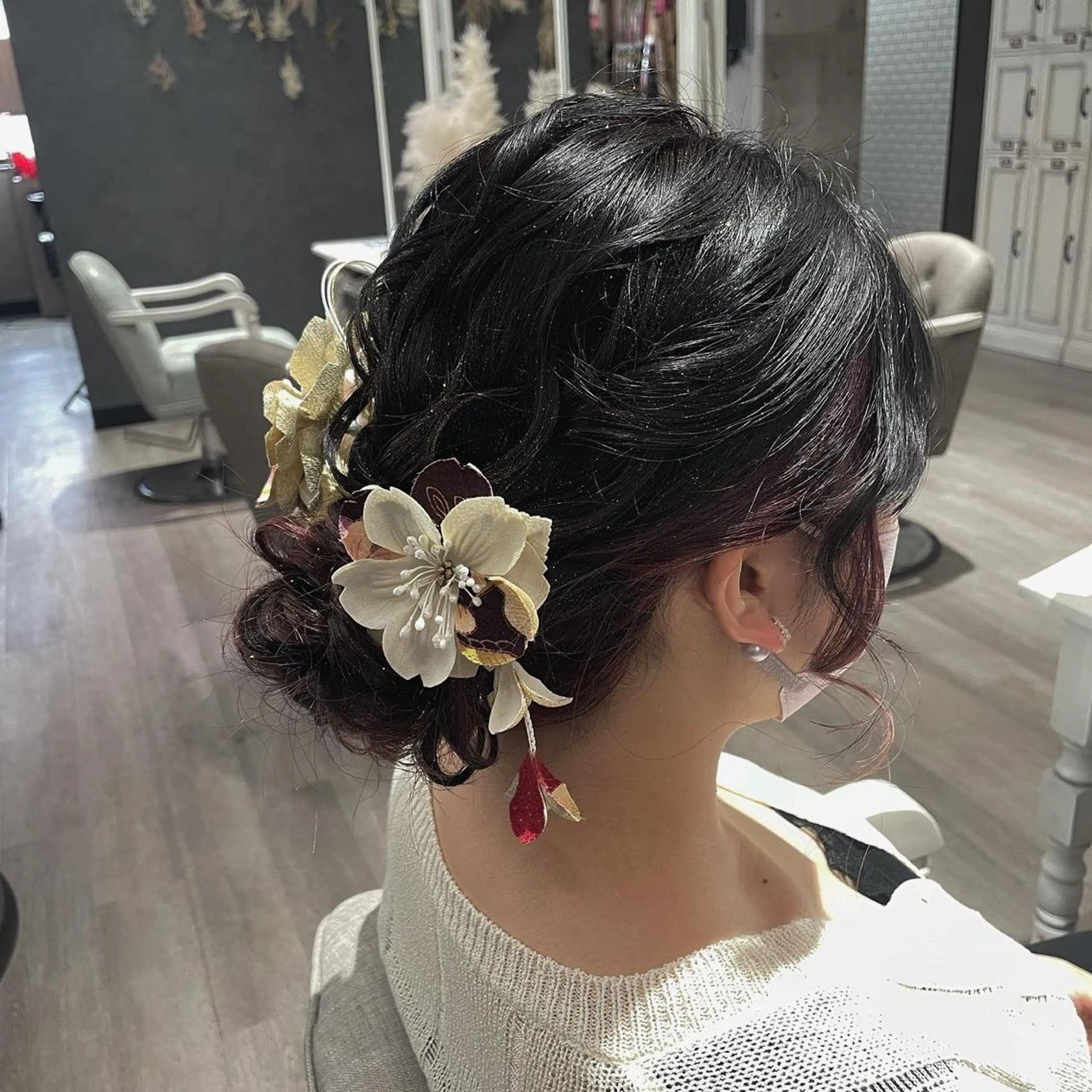 セミロング ヘアアレンジ ヘアセット Hair Labo ASH  あみん♡のヘアスタイル
