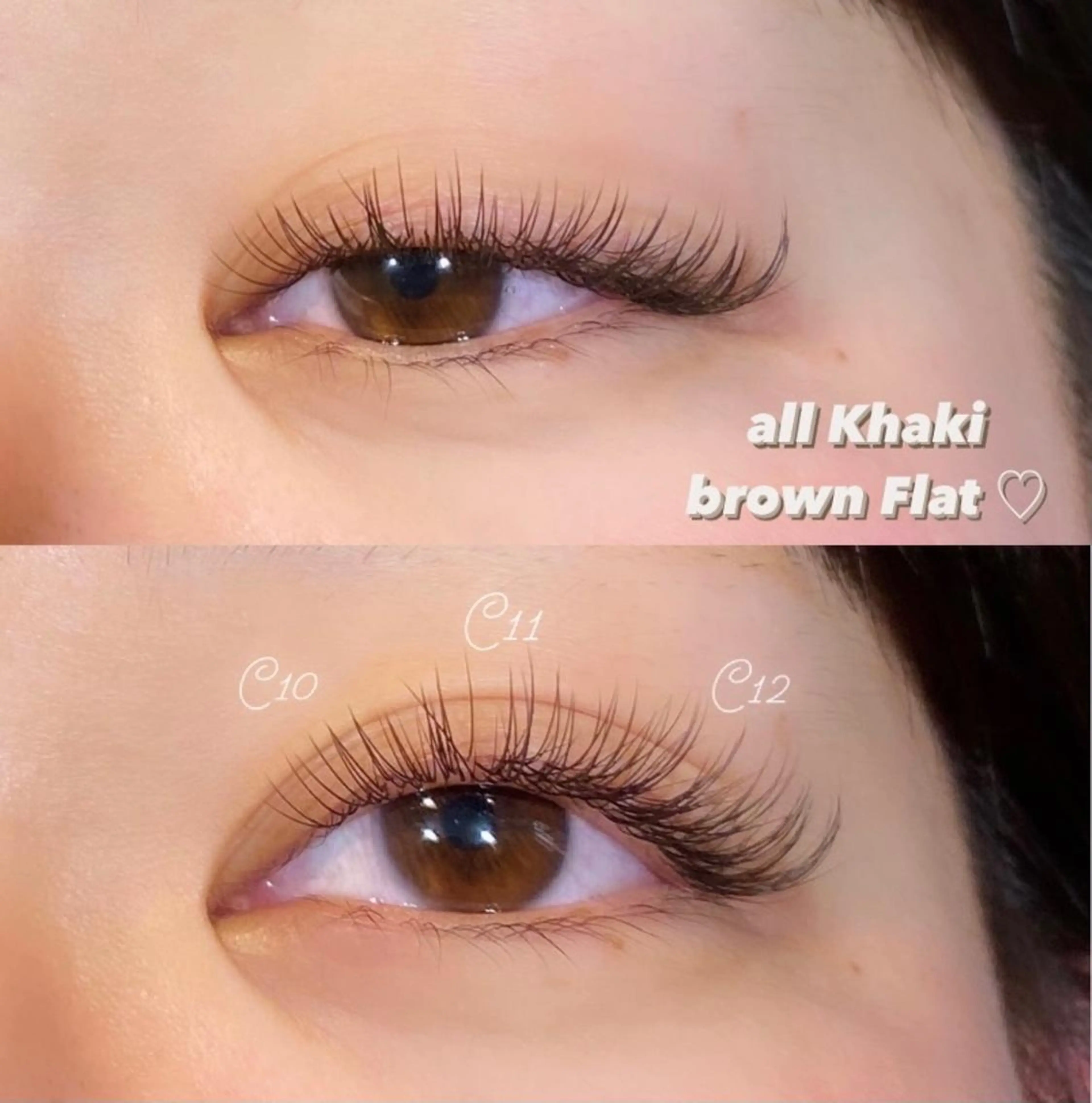 マツエク・マツパ カラーマツエク フラットラッシュ Aya 🖤Be__ 中目黒のマツエク・マツパデザイン