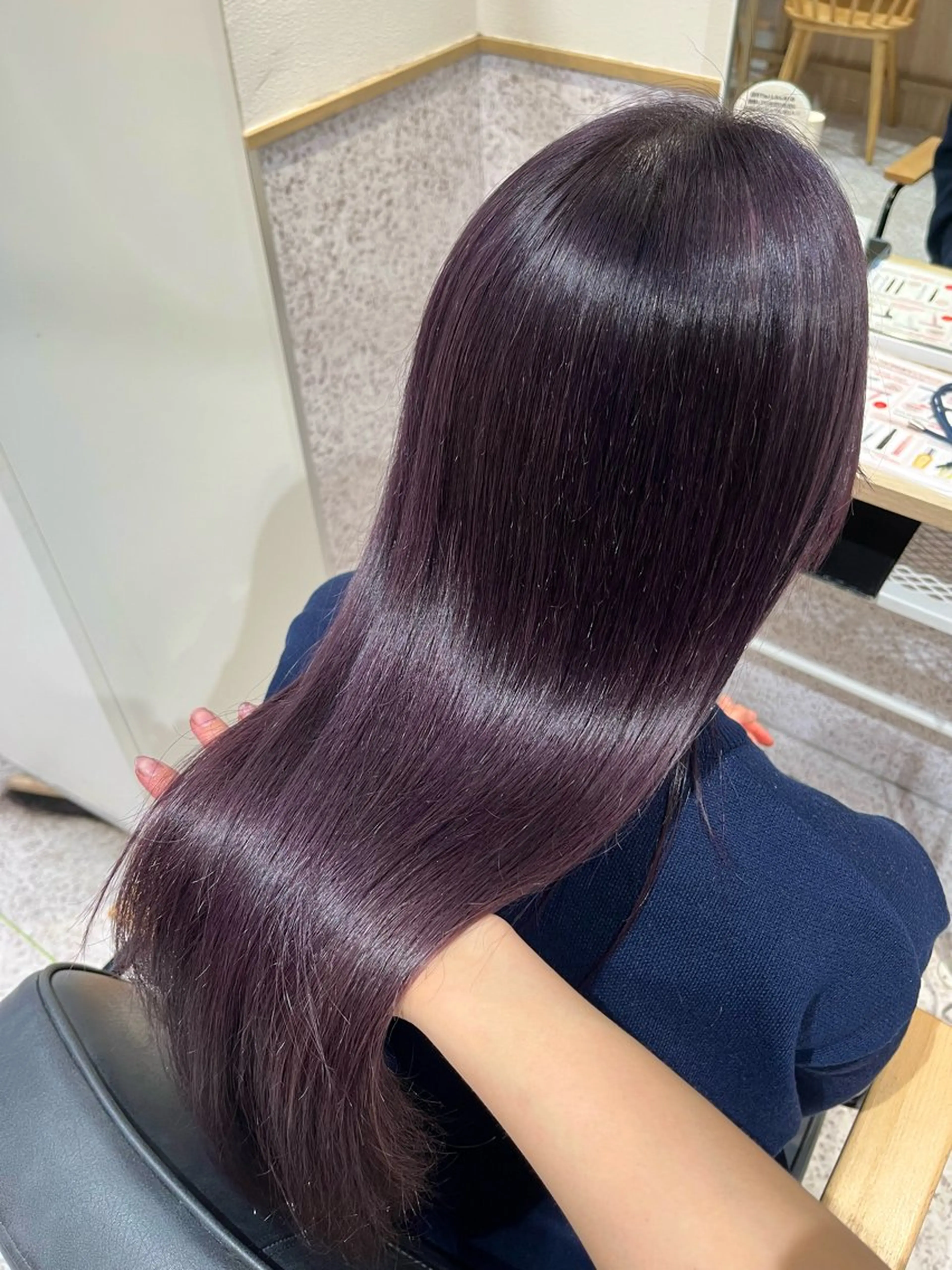 ロング カラー ダブルカラー イヤリングカラー ハイライトカラー ハイトーンカラー インナーカラー ヘアカラー トリートメント 髪質改善&艶カラー/ ほんだあみ (♡)のヘアスタイル
