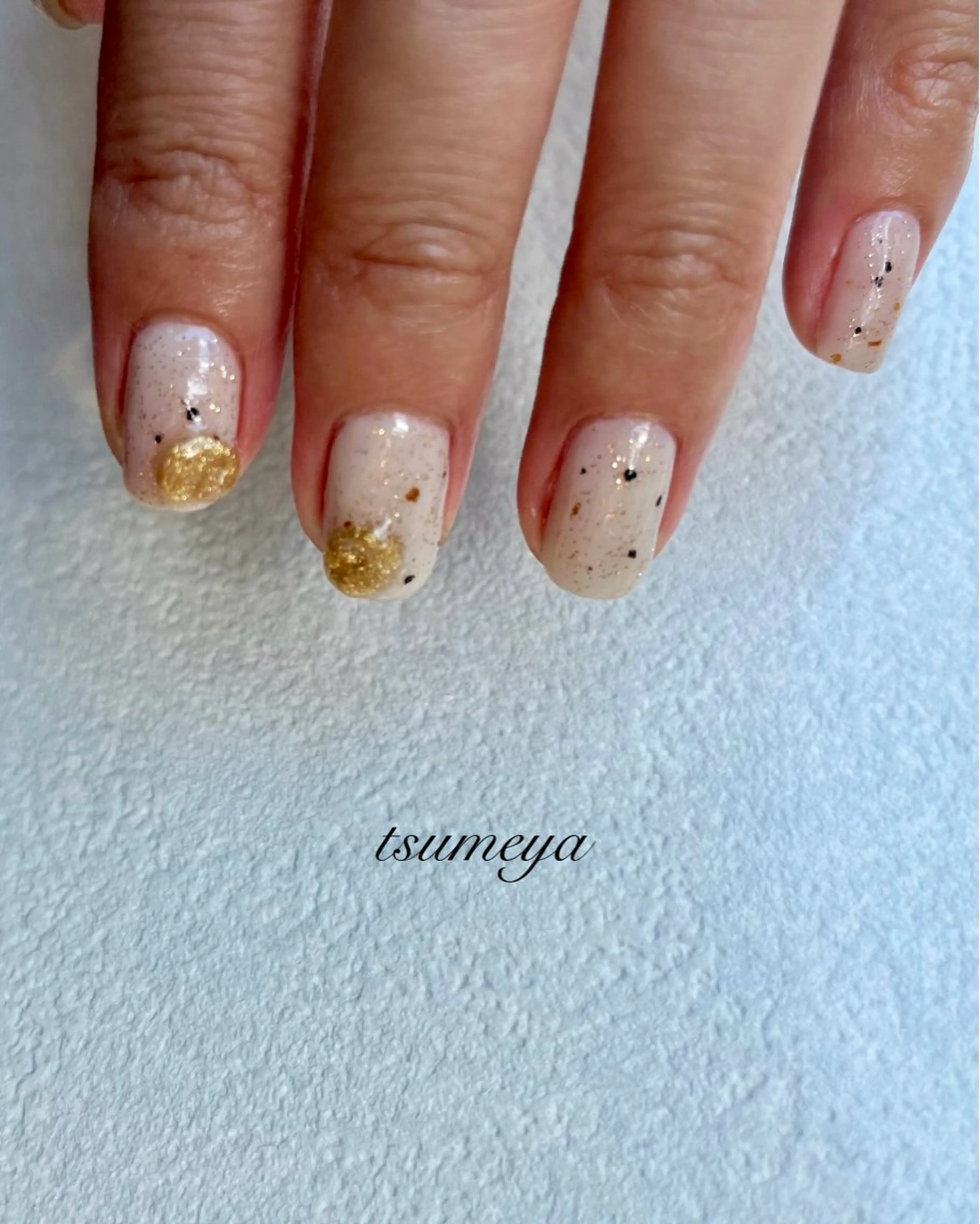 ネイル ジェルネイル パラジェル tsumeya ゆるかわ手描きネイルのネイルデザイン