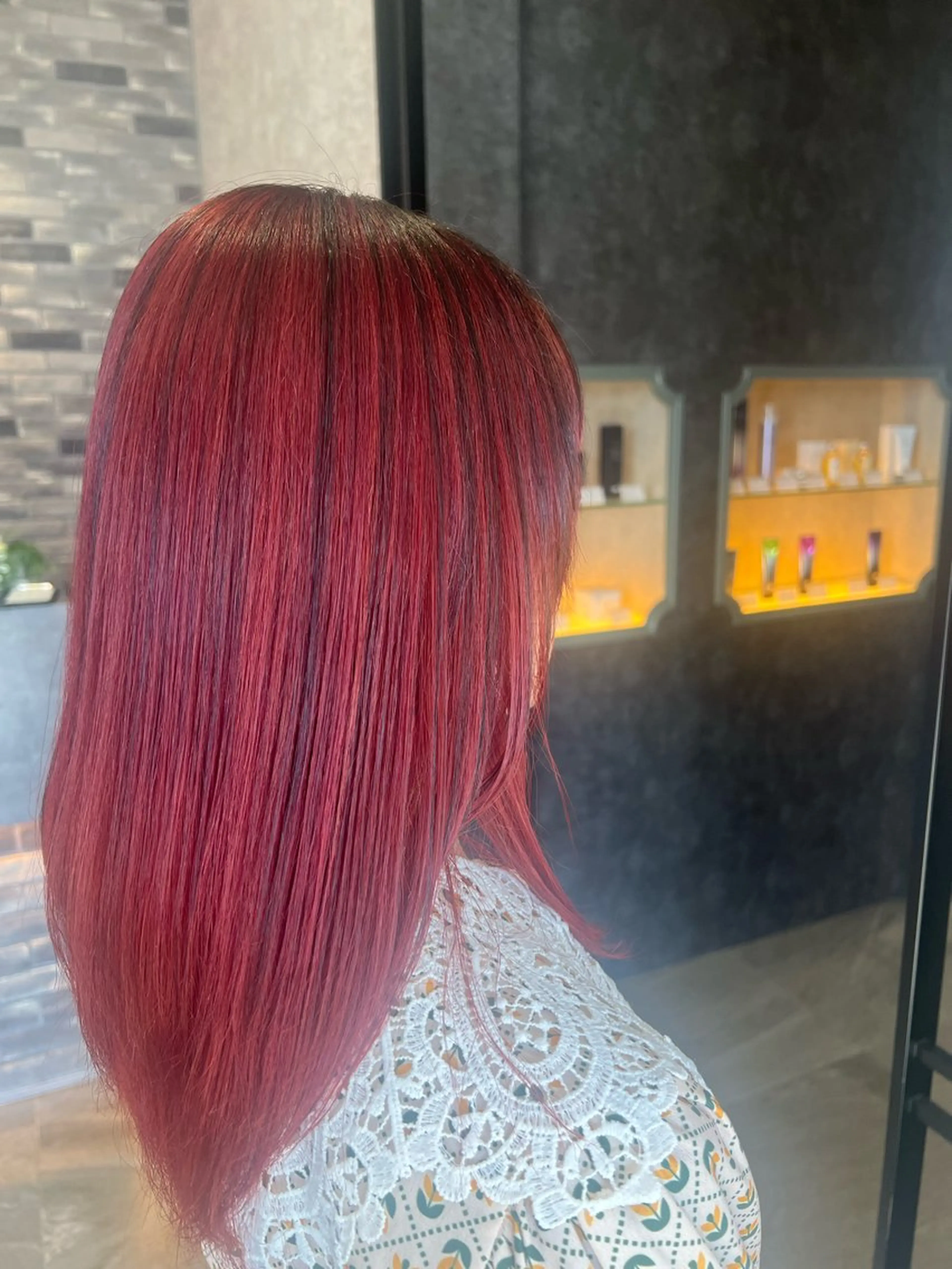 セミロング カラー 池田 真理のヘアスタイル