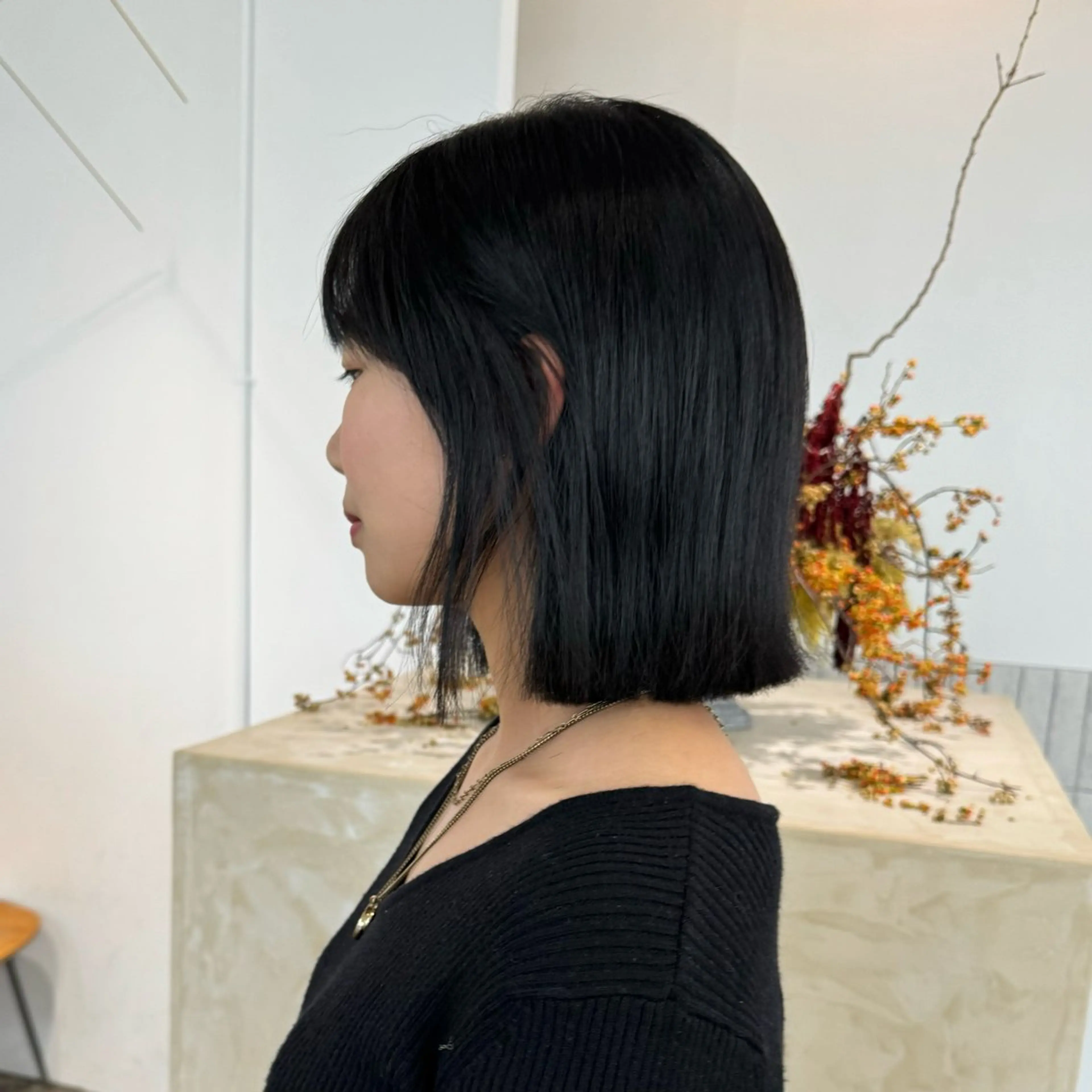 ミディアム カット 清水愛果/似合わせ カット/透明感カラーのヘアスタイル