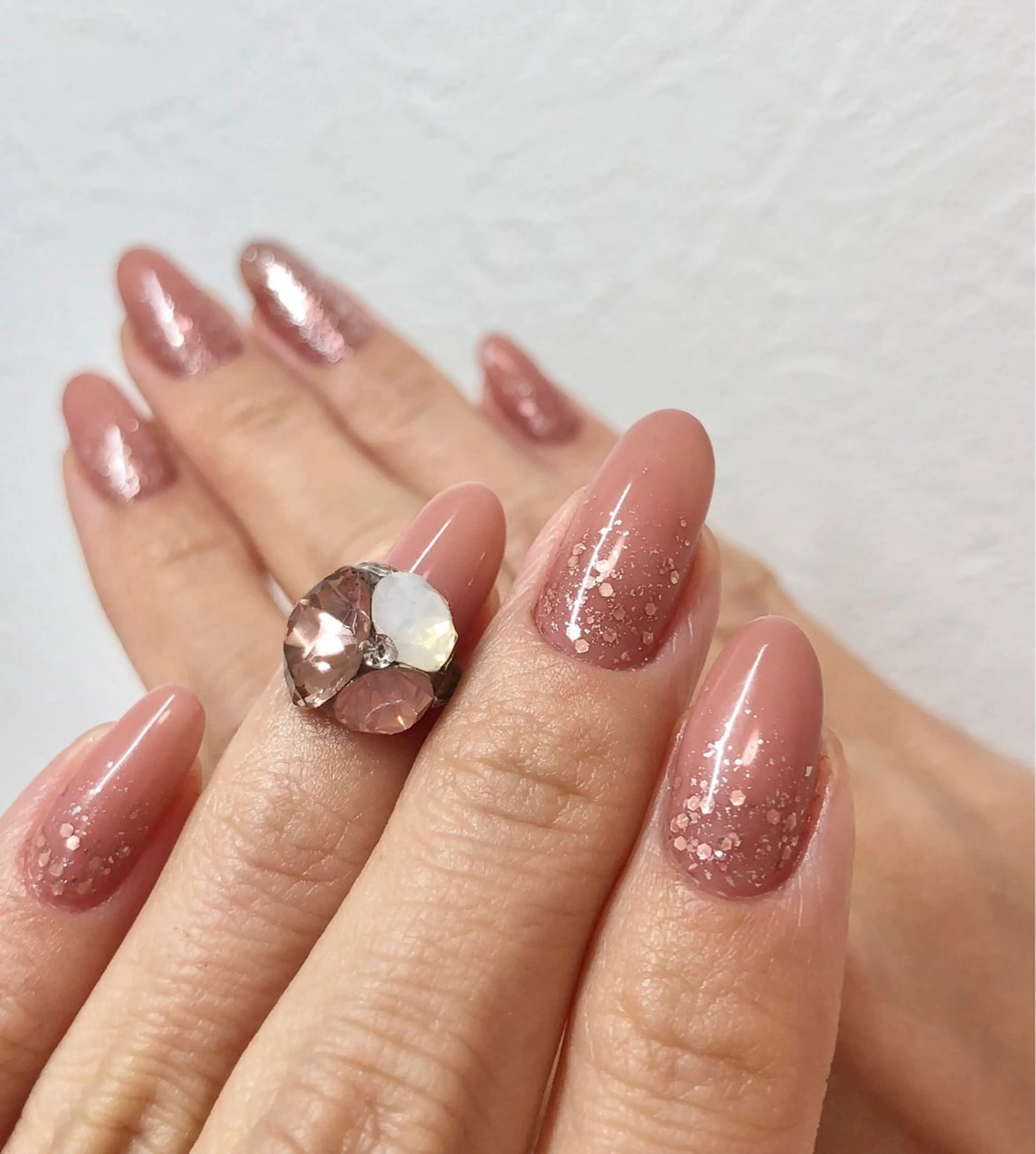 ネイル ラメ(グリッター) ワンカラーネイル Komuro Erikaのネイルデザイン