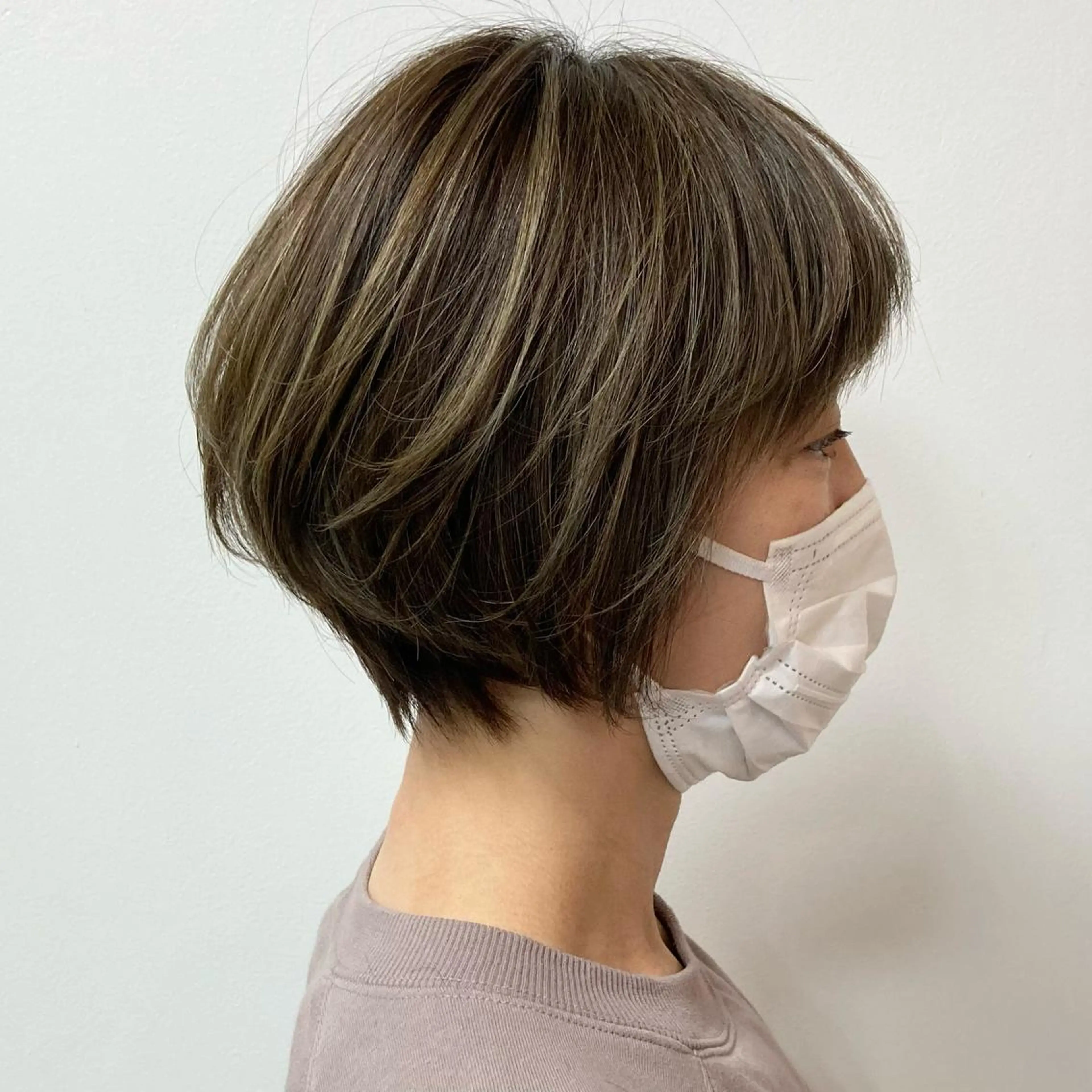 ショート 【白髪ぼかし】 愛甲竜佑のヘアスタイル