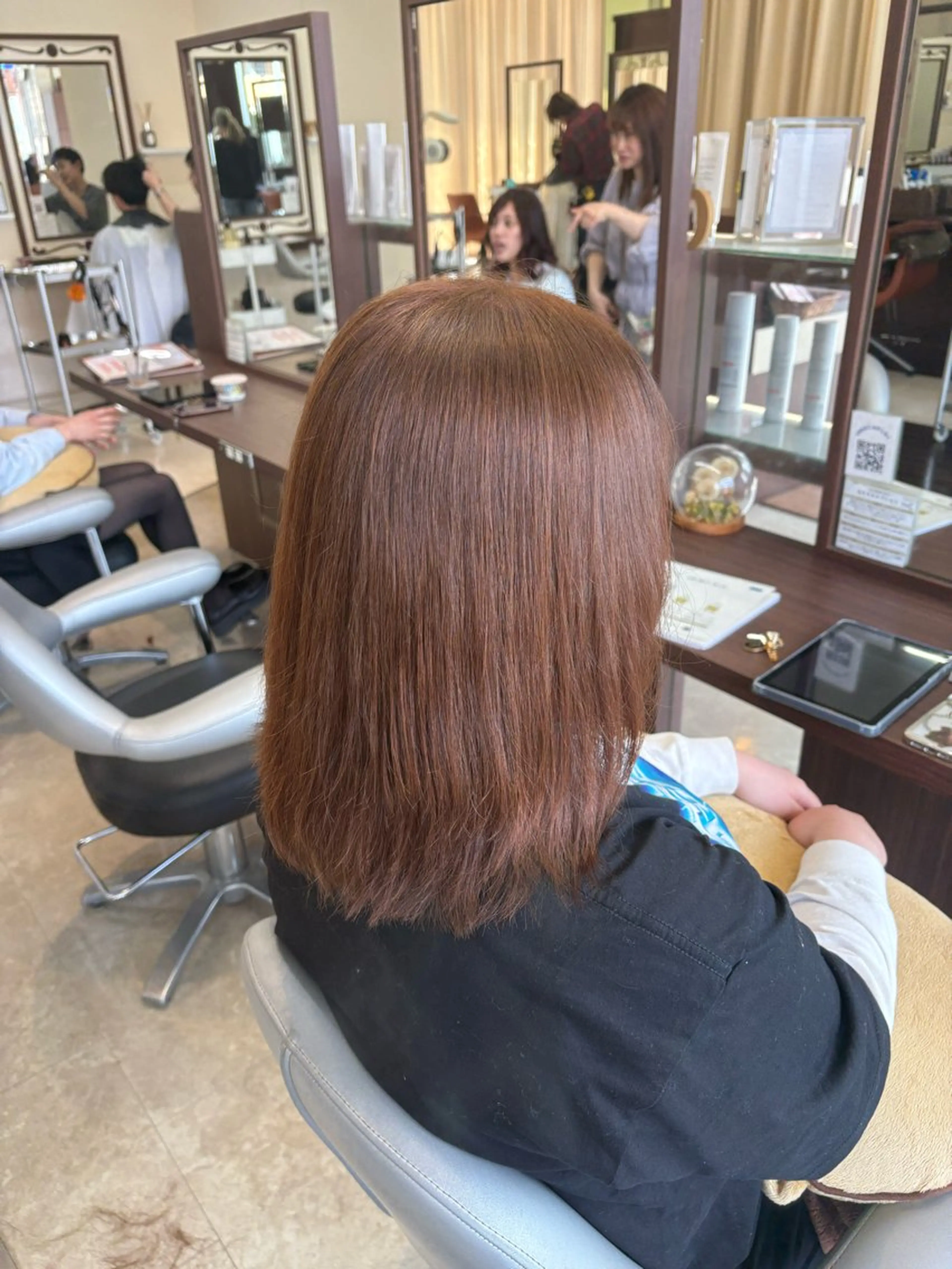 ミディアム カラー ブリーチ ブラウンカラー ダブルカラー ブリーチなしカラー ピンクカラー 垢抜け×韓国風/ ハイトーン/朝倉友香のヘアスタイル