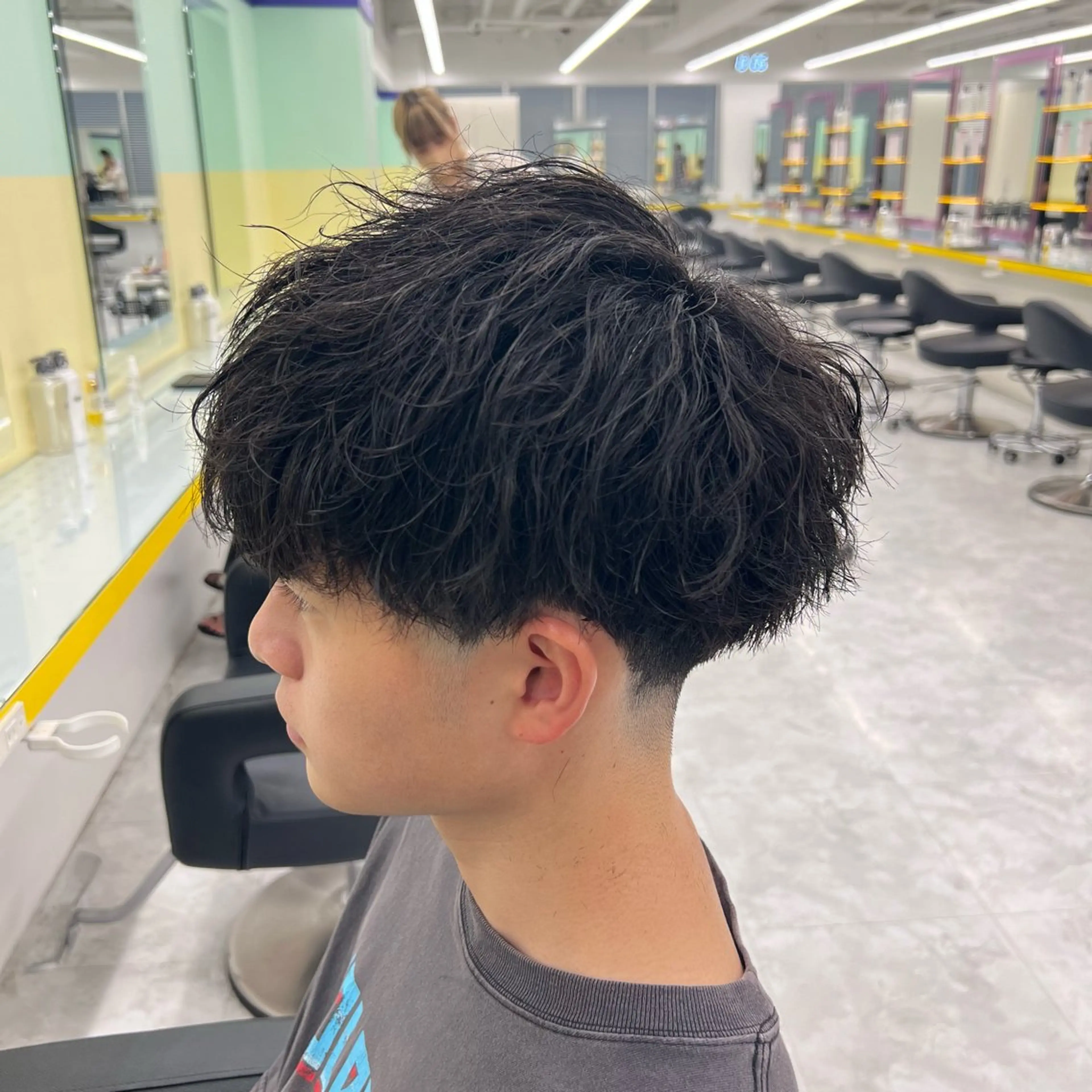 ショート カラー パーマ ヘアアレンジ メンズ キッズ メンズパーマ 🔷横浜1のパーマ 職人🔷将太郎のヘアスタイル