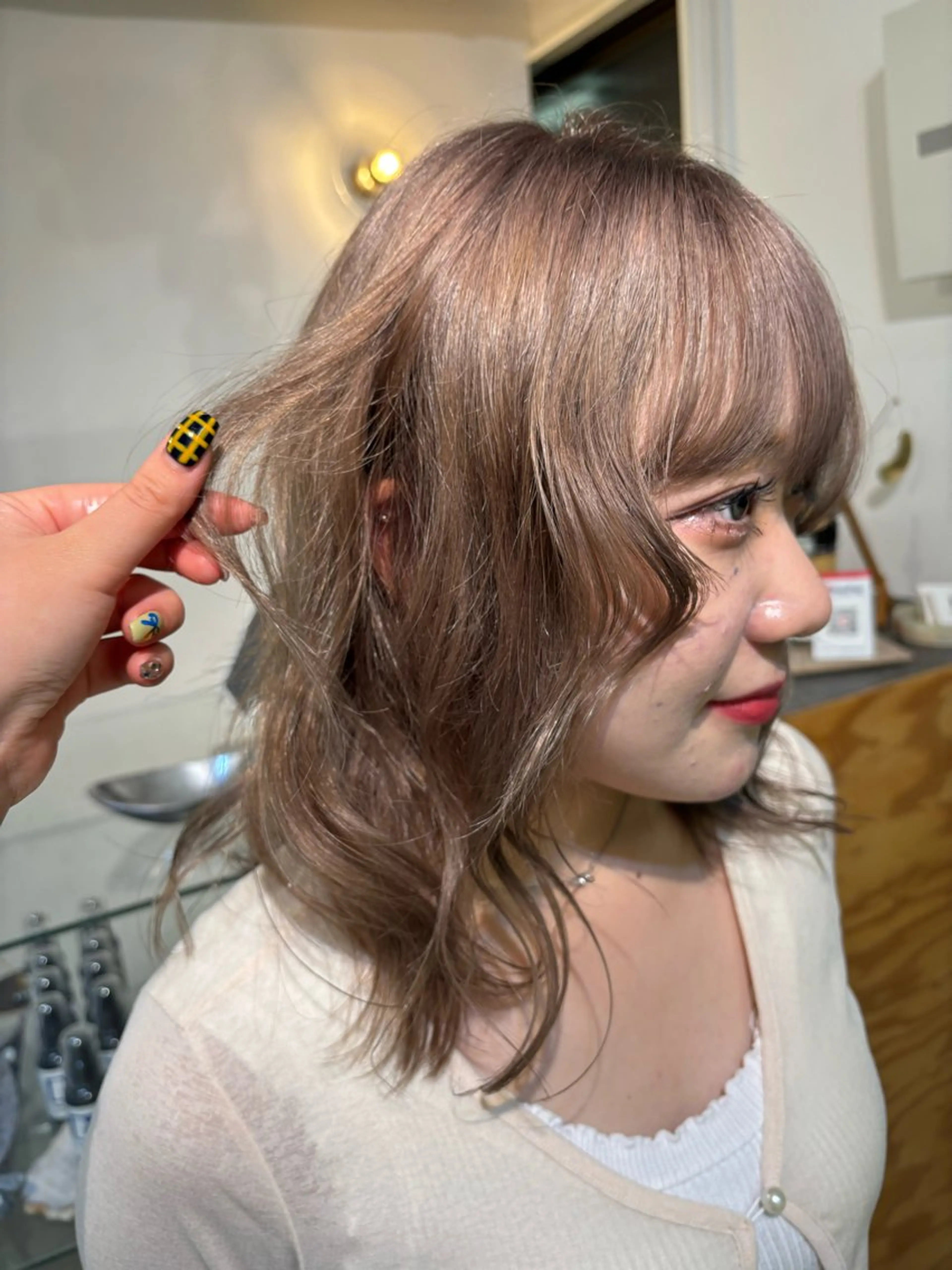 ミディアム カラー ヘアカラー sakura🌸 レイヤー/韓国ヘアのヘアスタイル