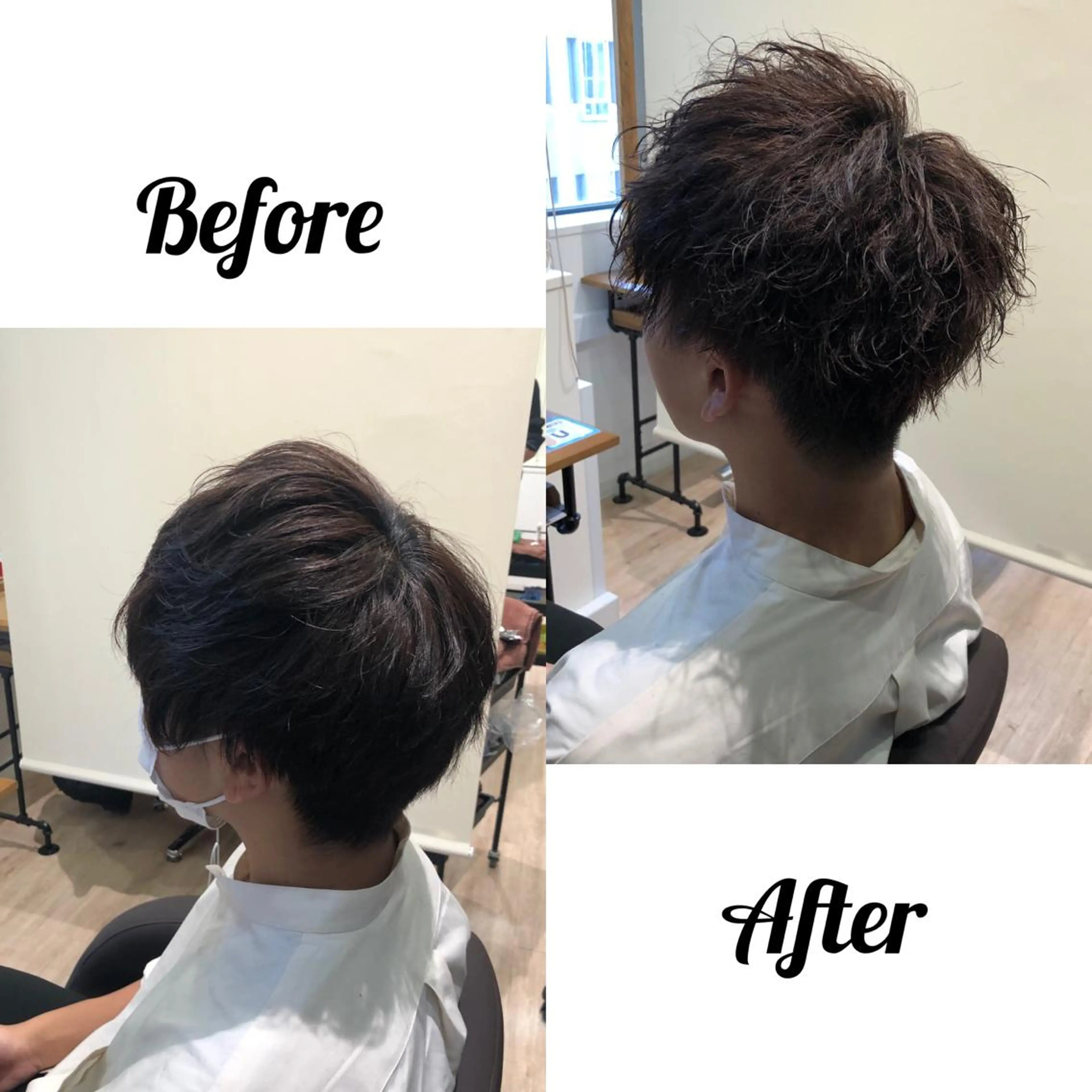 ショート 関西センターパート メンズモデル募集のヘアスタイル