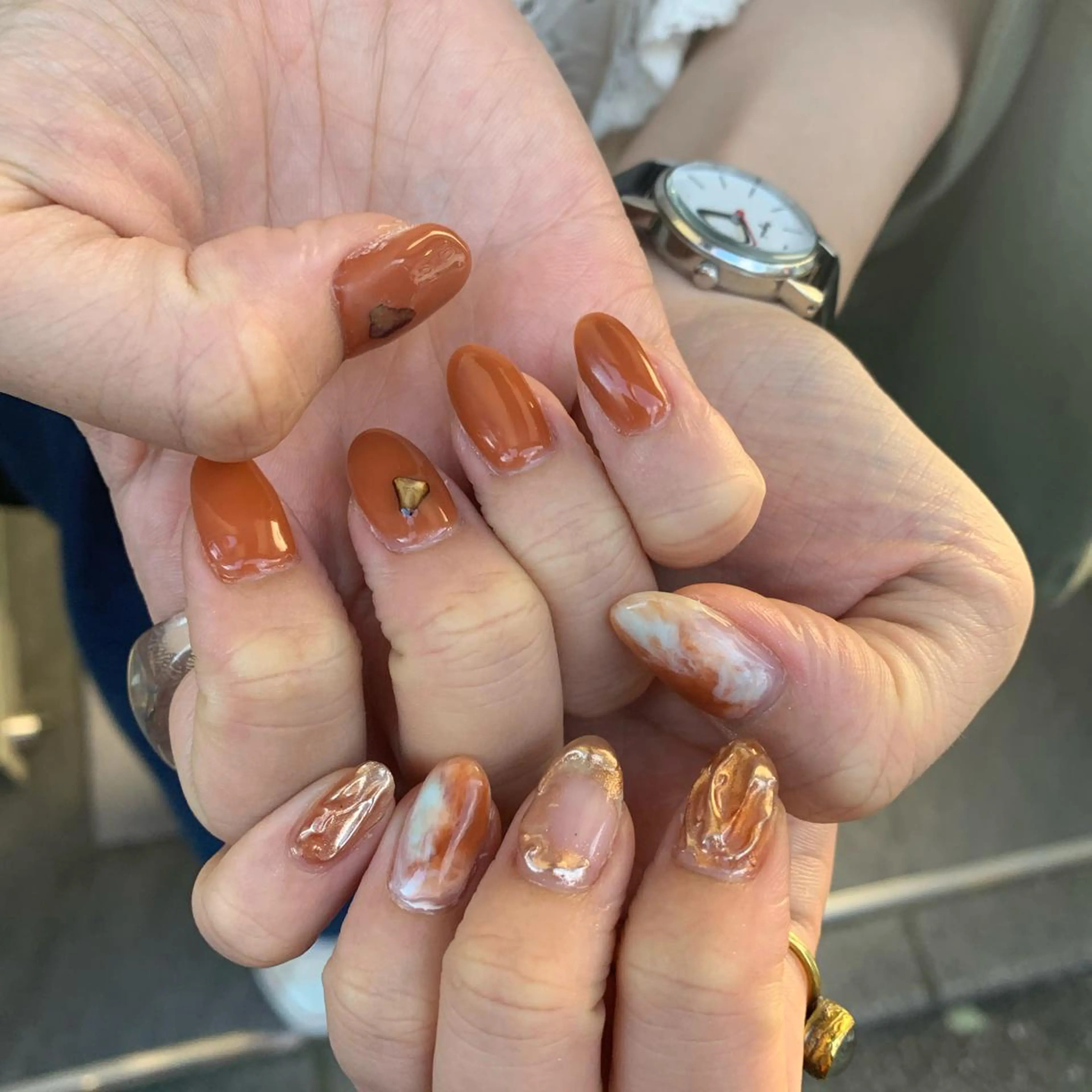 ネイル ミラーネイル ハンドネイル Kureha/ネイル トレンドヘアのマツエク・マツパデザイン