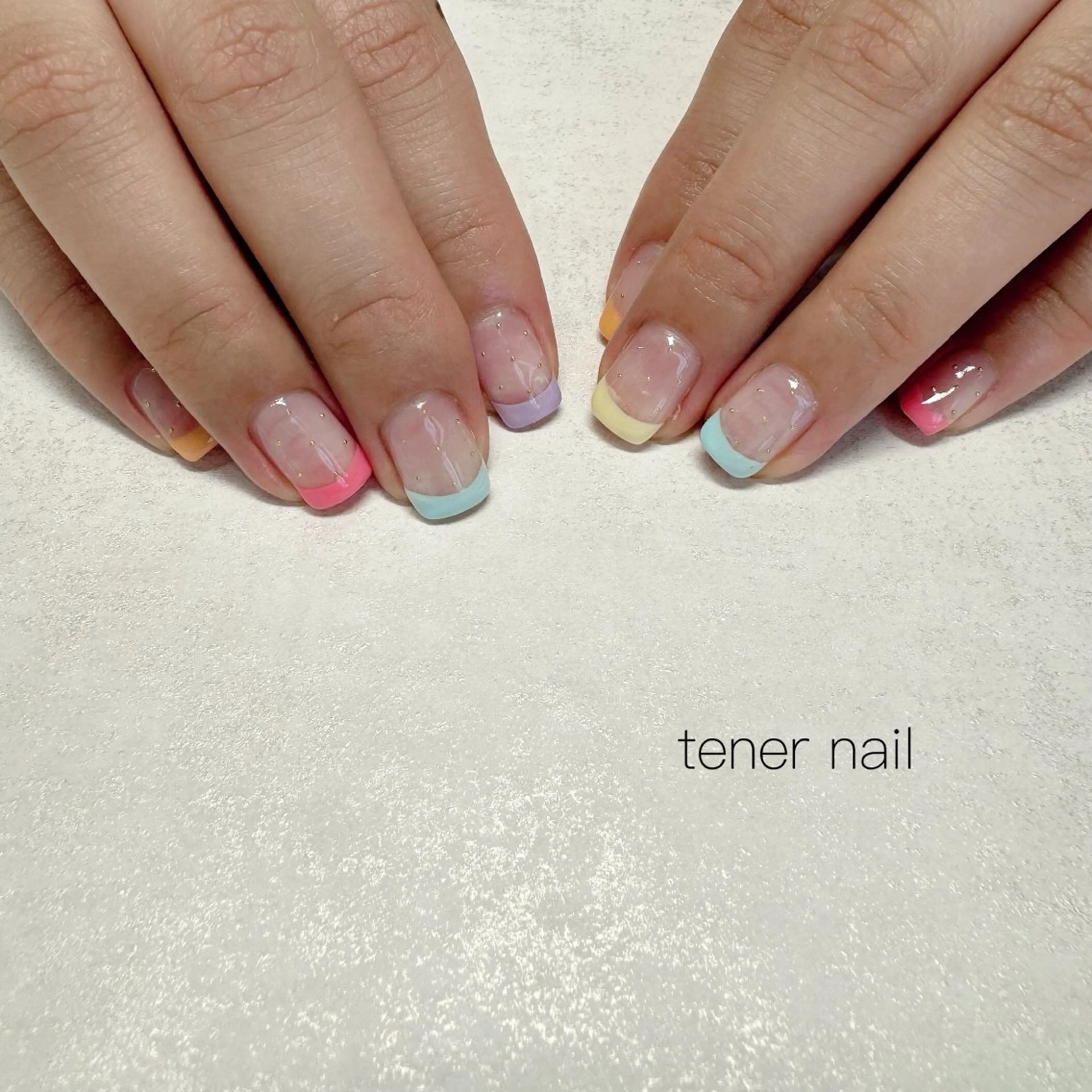 ネイル フレンチネイル ハンドネイル テネルネイル tener nailのネイルデザイン