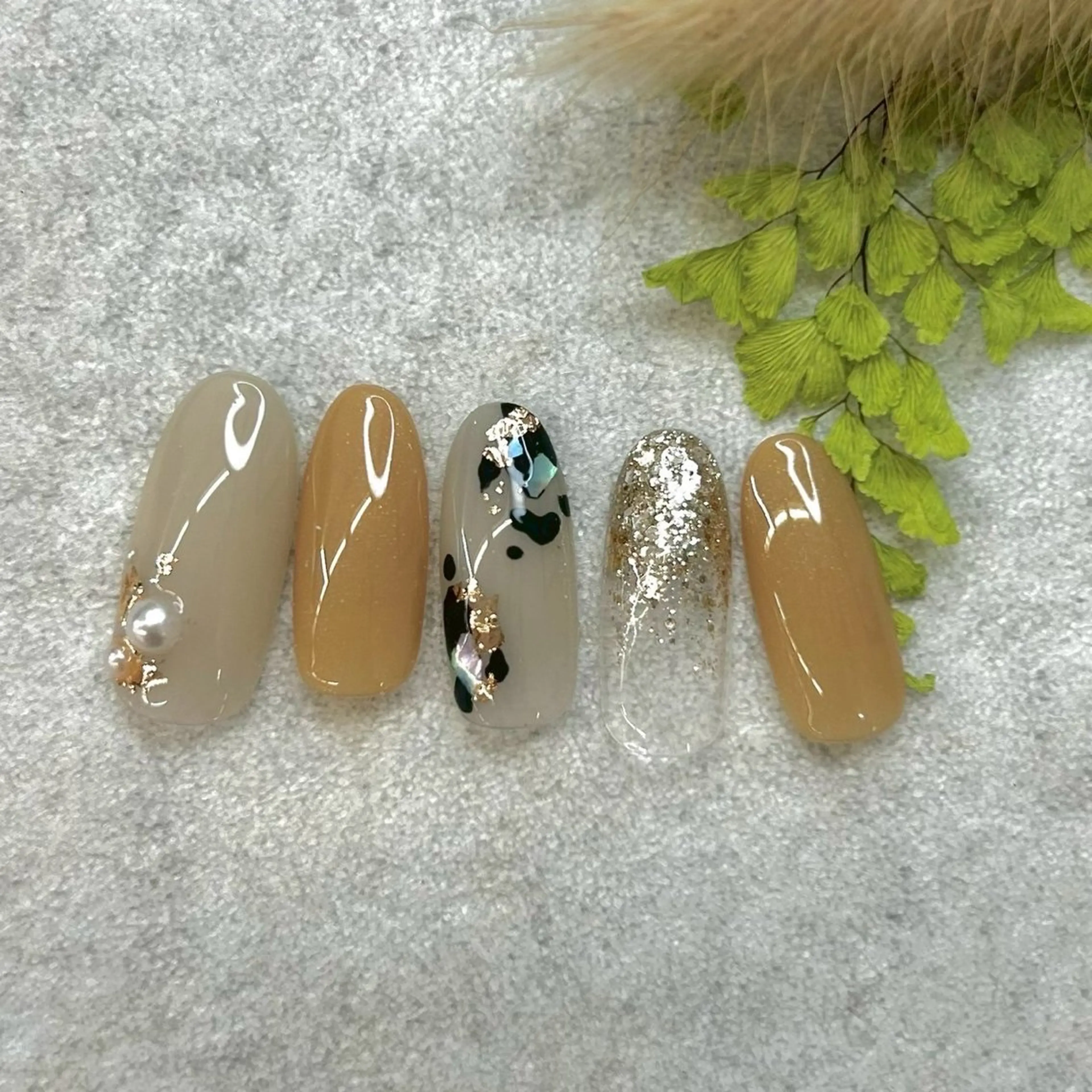 ネイル ⭐︎休業中の練習⭐︎ JNA認定講師髙橋のネイルデザイン